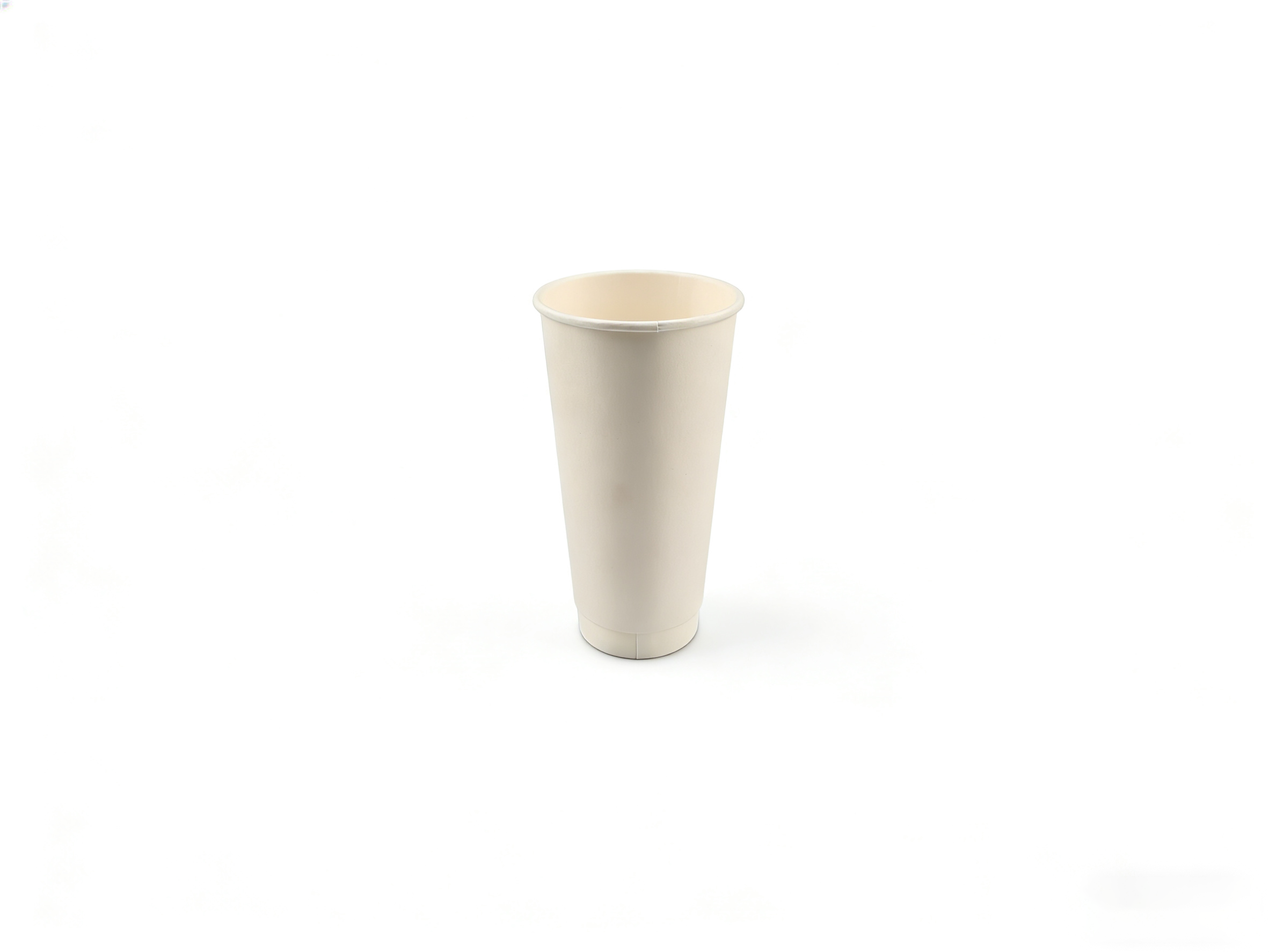 米白色 9×6×16cm 一次性纸杯 | 大容量冷热饮通用 环保无异味 | 饮品外卖适用