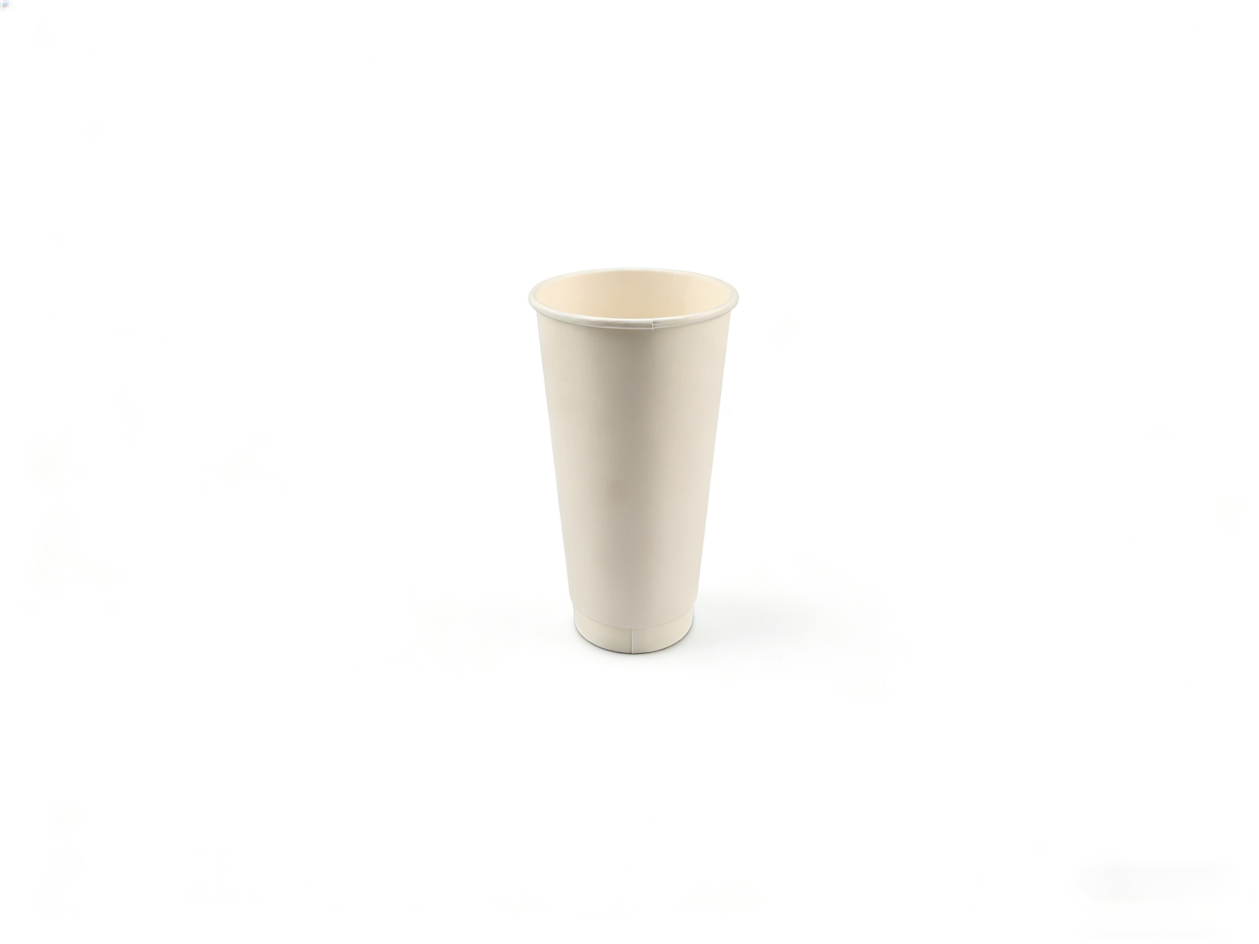 米白色 9×6×16cm 一次性纸杯 | 大容量冷热饮通用 环保无异味 | 饮品外卖适用