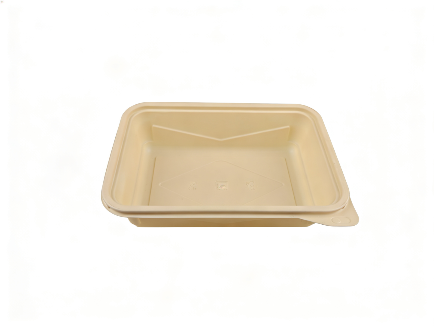 米色长方形外卖打包盒 | 24.5×16.6 餐盒 | 适配便当轻食包装