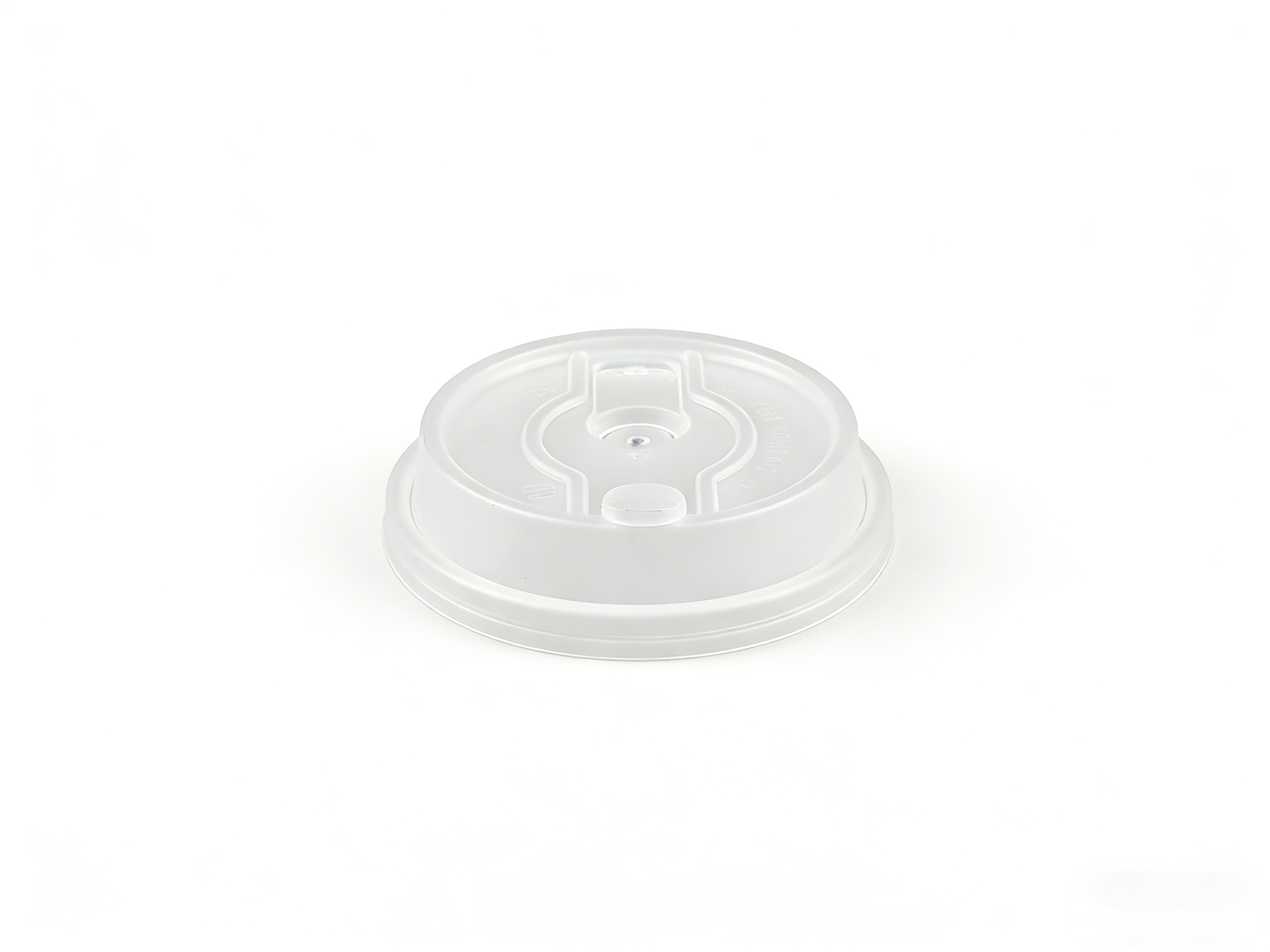 白色 9cm 圆形 PP 杯盖 | 密封防漏 适配中口径圆杯 | 饮品外卖适用