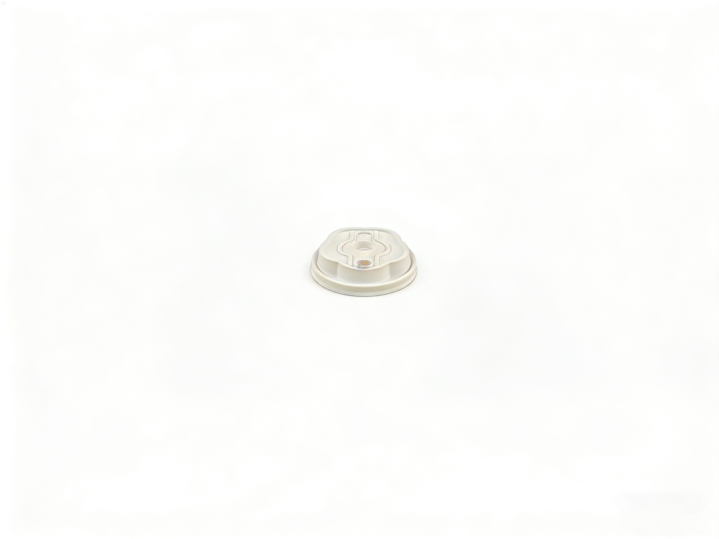 白色 9cm 圆形 PP 杯盖 | 密封防漏 适配中口径圆杯 | 饮品外卖适用