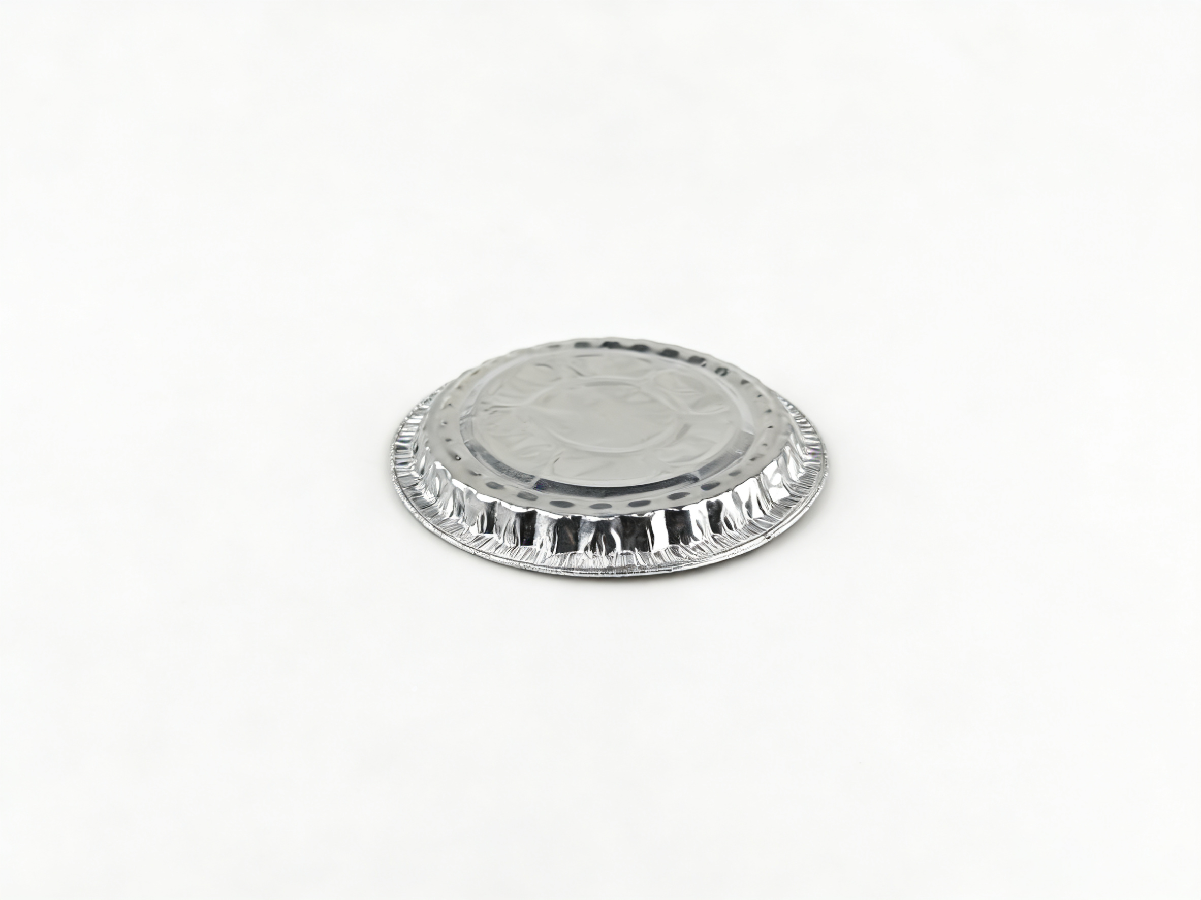 银色 16cm 圆形铝箔餐盒盖 | 密封适配 耐热保温 | 餐食外卖适用