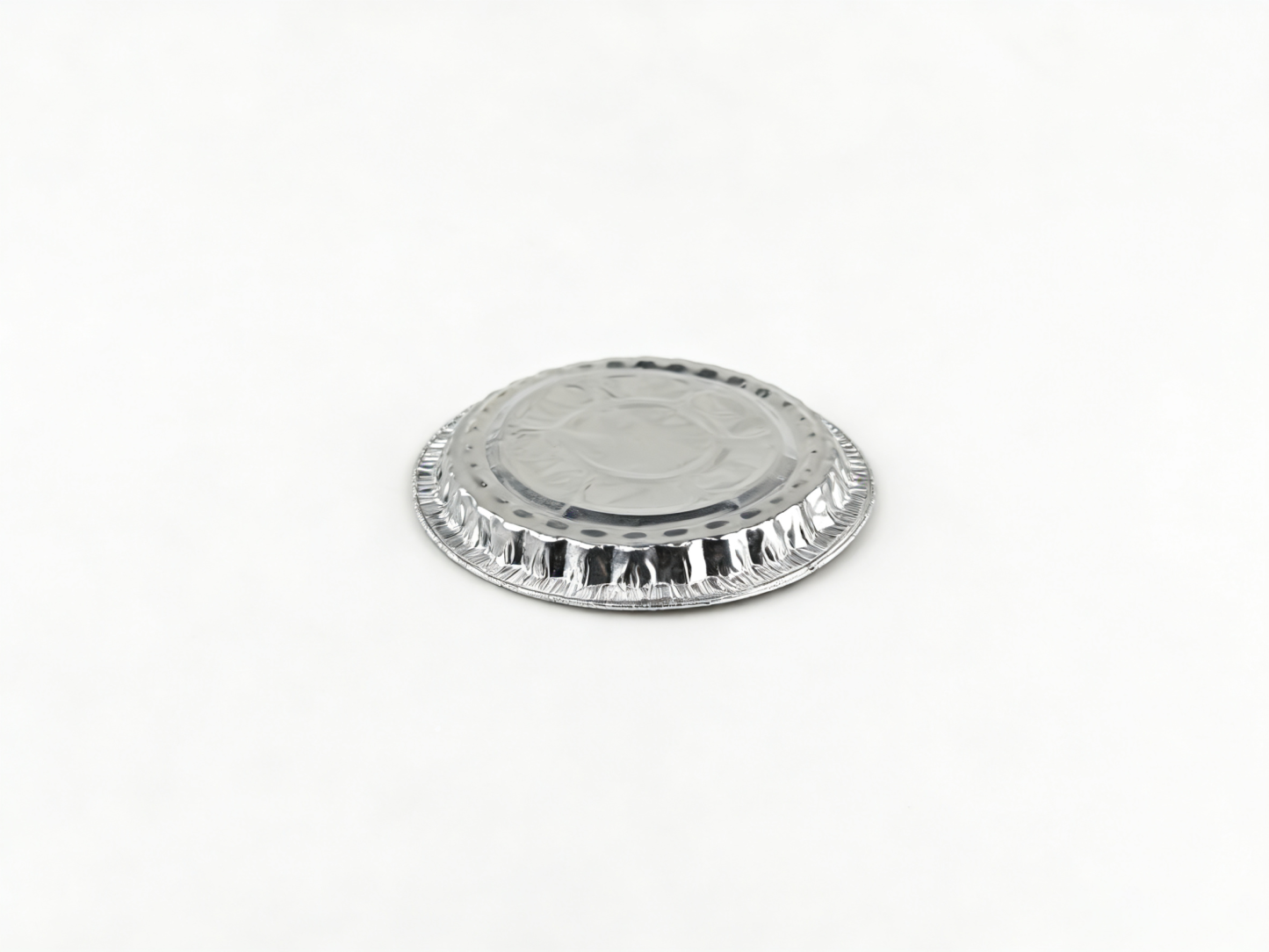 银色 16cm 圆形铝箔餐盒盖 | 密封适配 耐热保温 | 餐食外卖适用