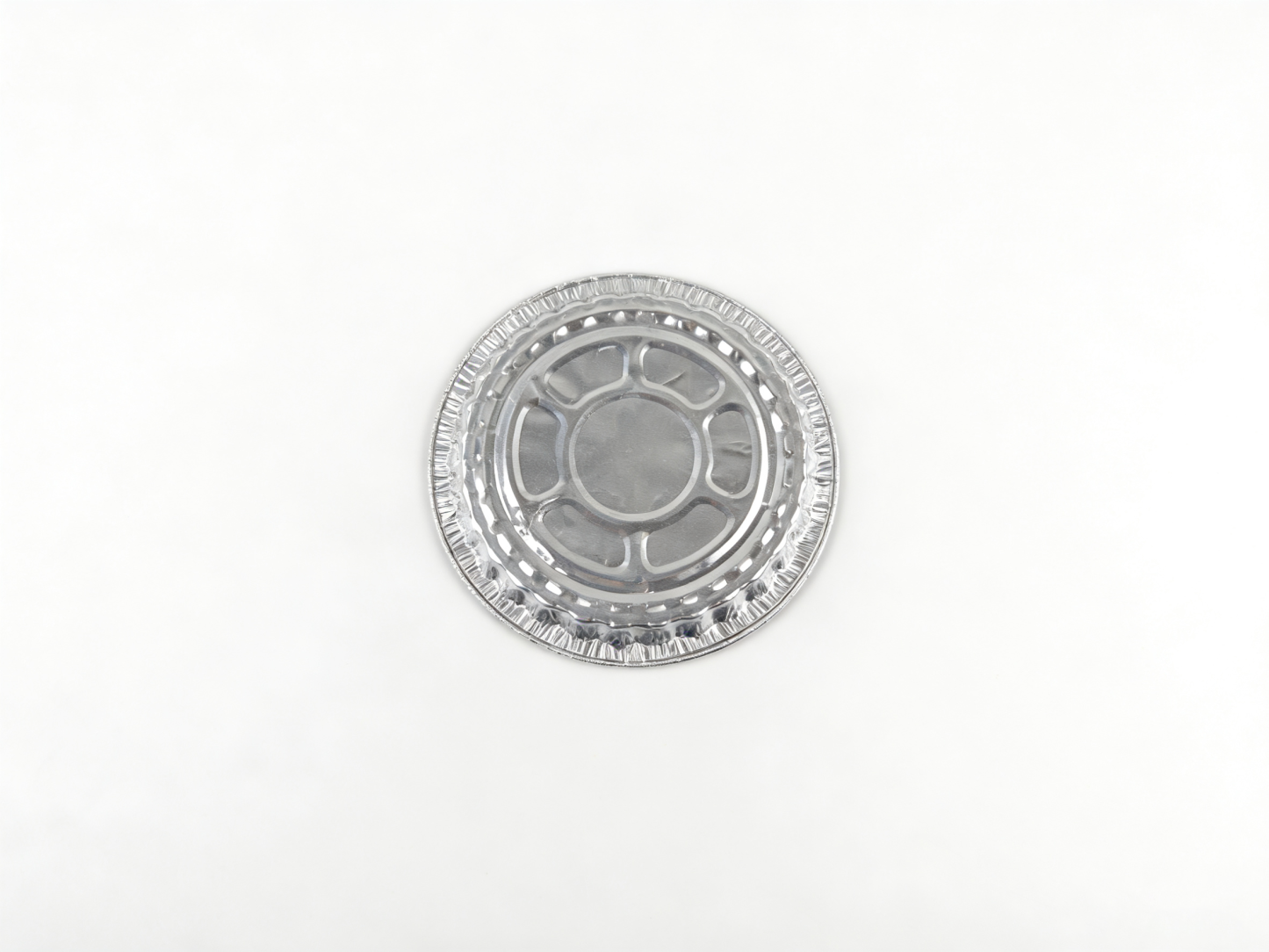 银色 16cm 圆形铝箔餐盒盖 | 密封适配 耐热保温 | 餐食外卖适用