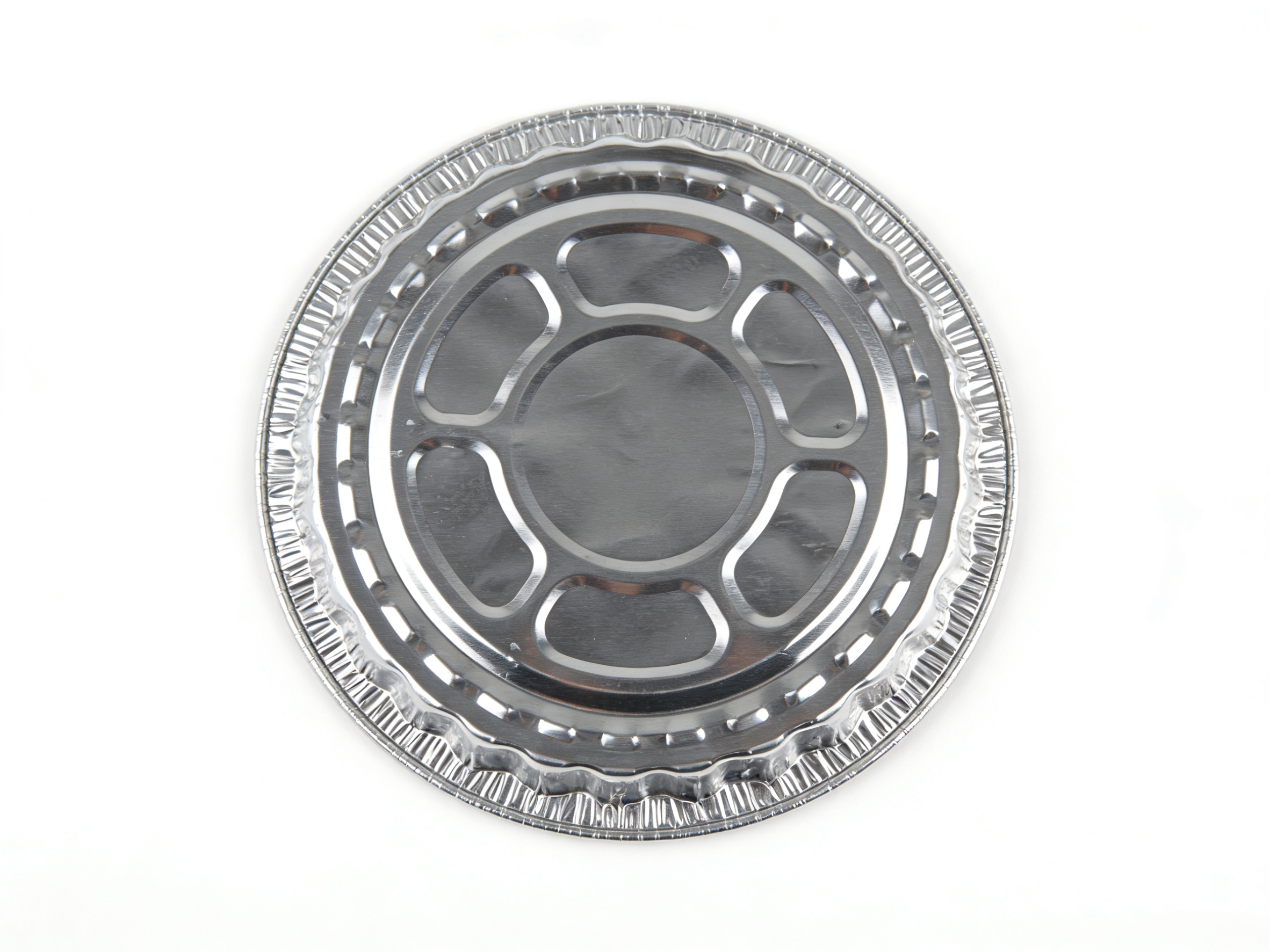 银色 16cm 圆形铝箔餐盒盖 | 密封适配 耐热保温 | 餐食外卖适用