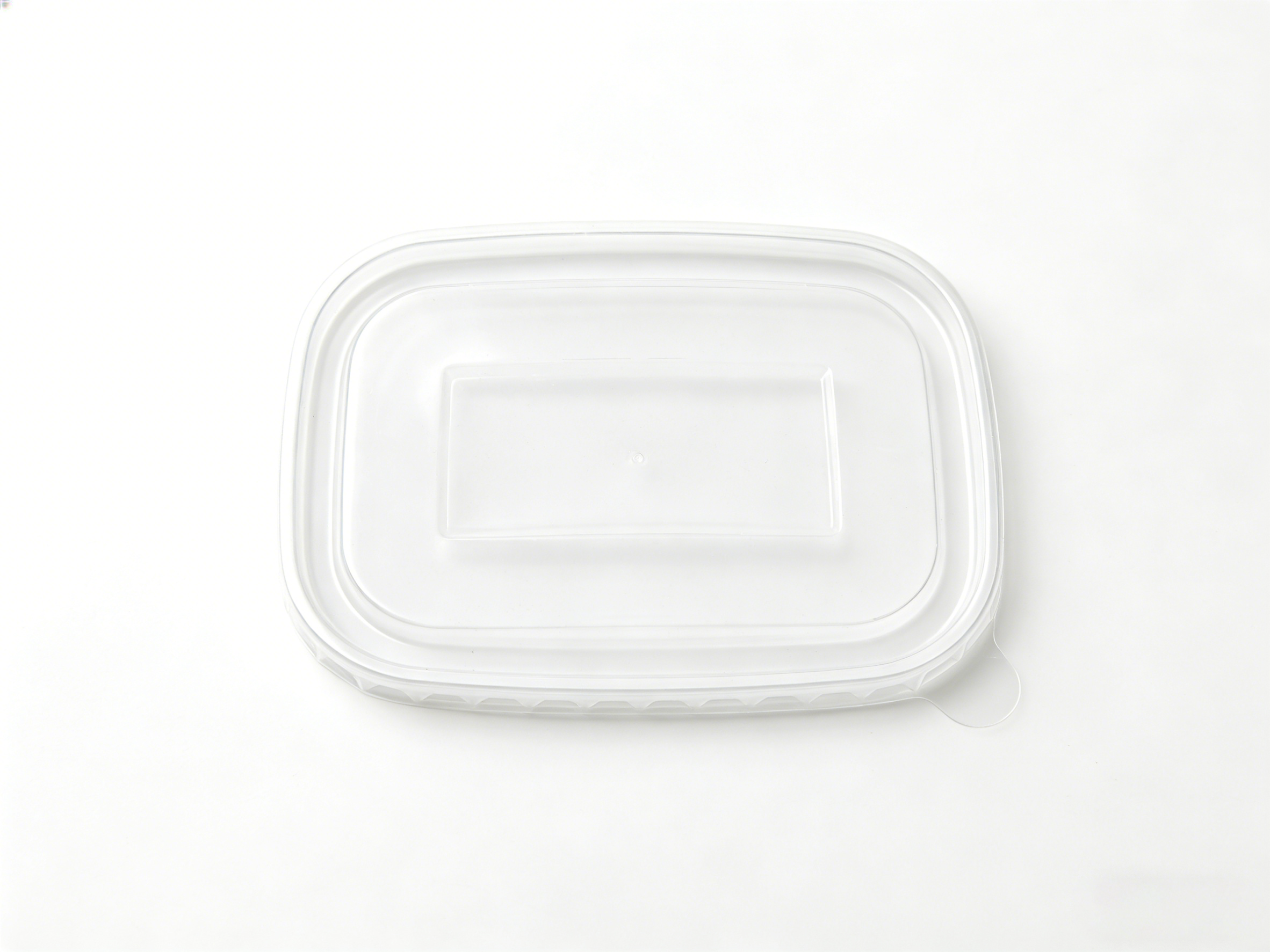 透明 17.5×12.5cm 长方形 PP 餐盒盖 | 密封防漏 适配长方餐盒 | 外卖餐食适用