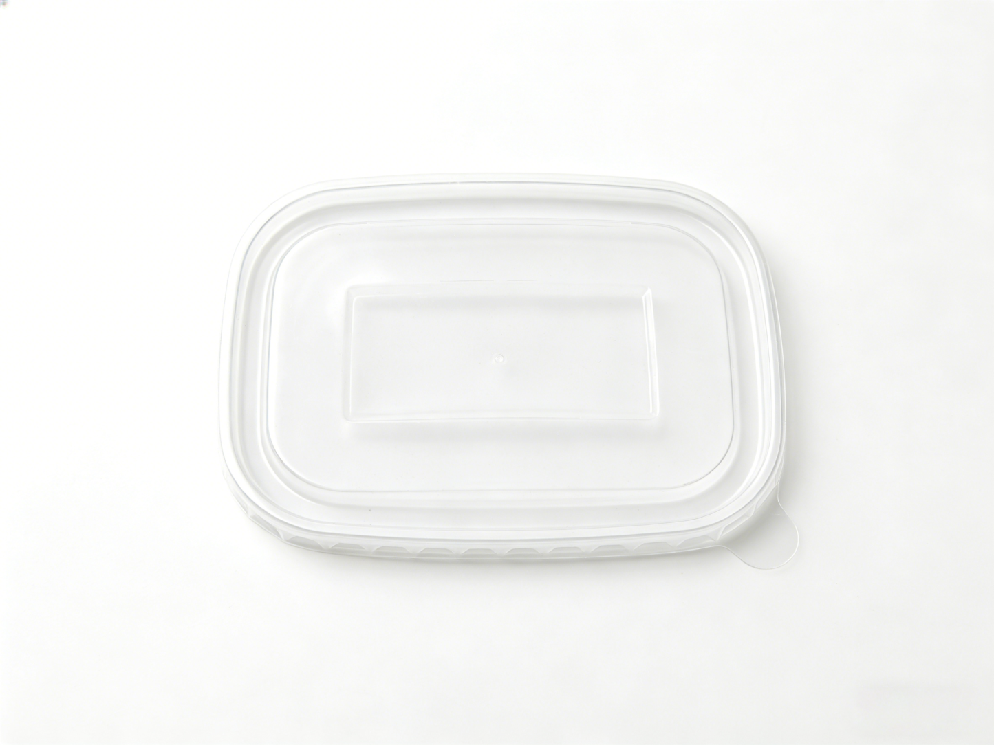 透明 17.5×12.5cm 长方形 PP 餐盒盖 | 密封防漏 适配长方餐盒 | 外卖餐食适用