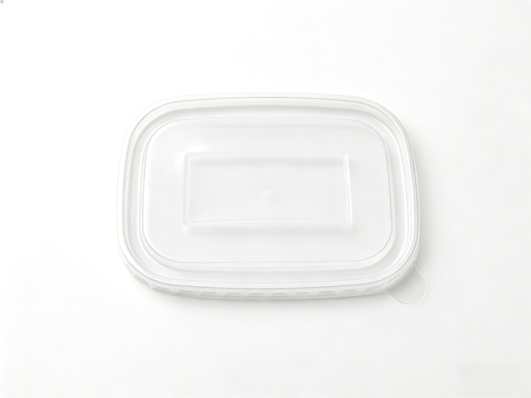透明 17.5×12.5cm 长方形 PP 餐盒盖 | 密封防漏 适配长方餐盒 | 外卖餐食适用