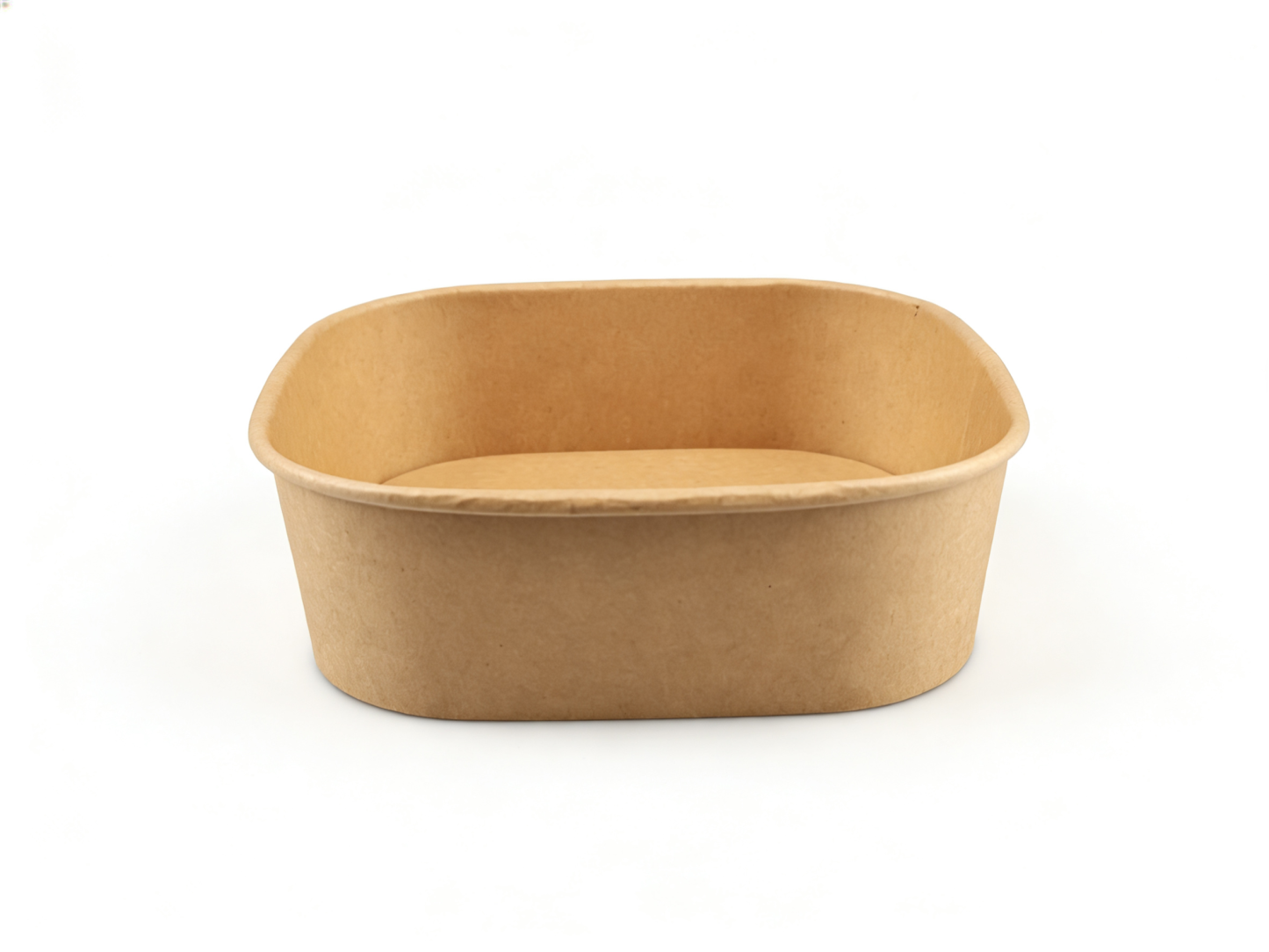 棕色 17×15×5.7cm 牛皮纸方碗 | 环保防油餐食分装 | 外卖打包适用