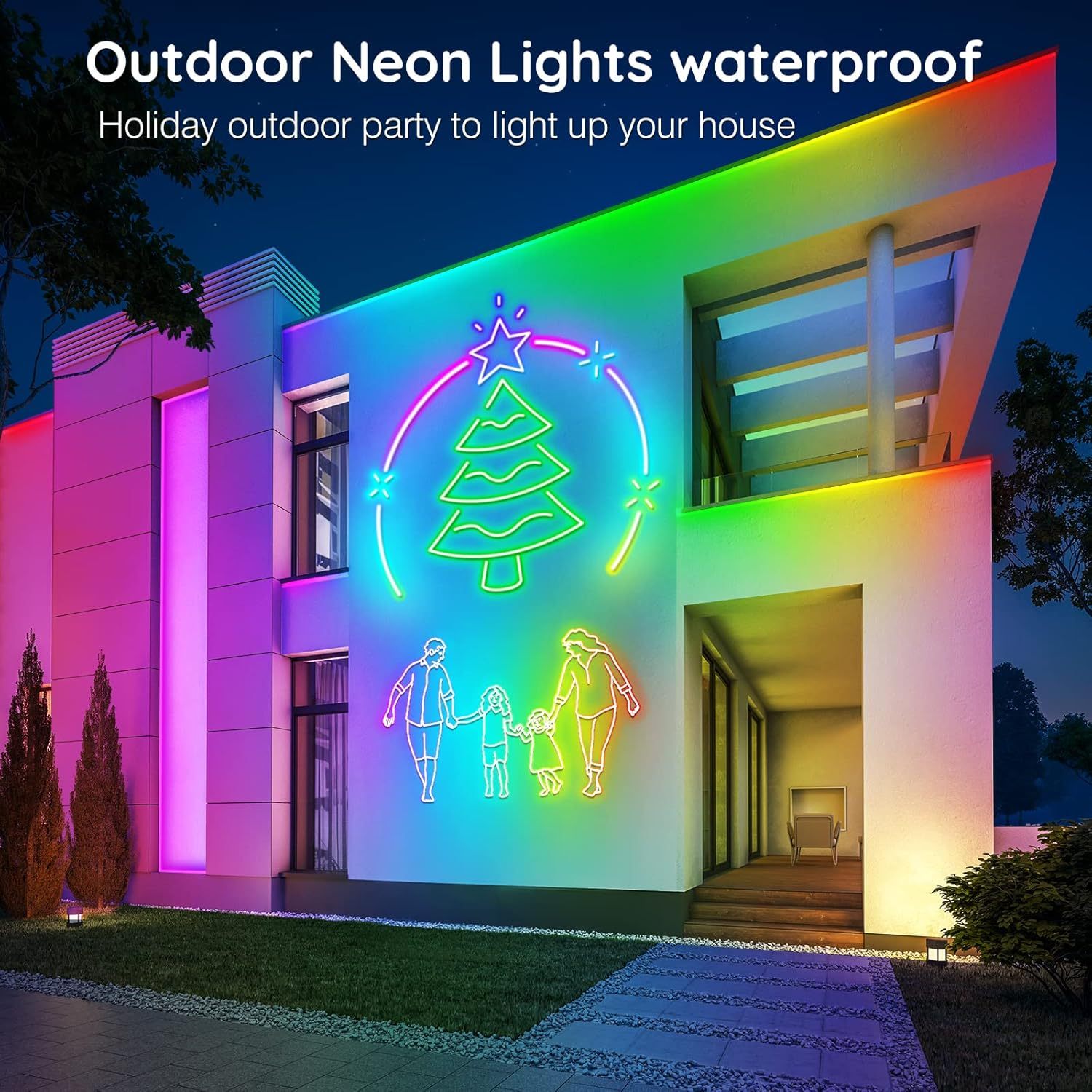 AILBTON 50FT Led Neon Rope Lights Control with App/Remote,Flexible Led Rope Light,Multiple Modes,IP65 Outdoor RGB Lights Waterproof,Music Sync Gaming Led Neon Strip Light for Bedroom Decor (50FT)