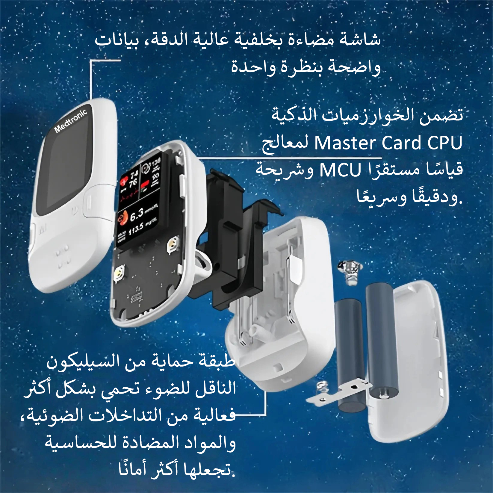 تقدم Medtronic™ جهاز قياس السكر الذكي غير الغازي الجديد 🔥صُنع في الولايات المتحدة الأمريكية🔥