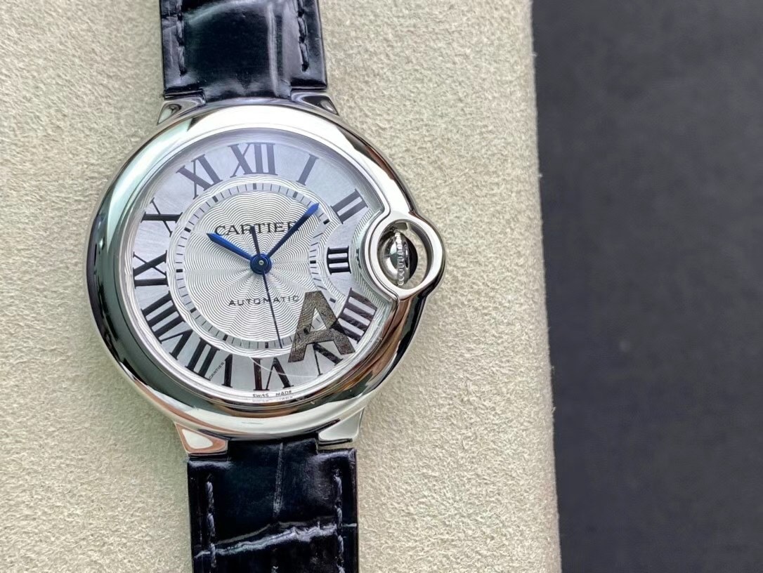  Blue Balloon 33MM Perfect Replica V8 Edition Stainless Steel - Sunburst Dial, Sword-Shaped Steel Blue Hands, Fully Automatic Mechanical Movement, 33mm