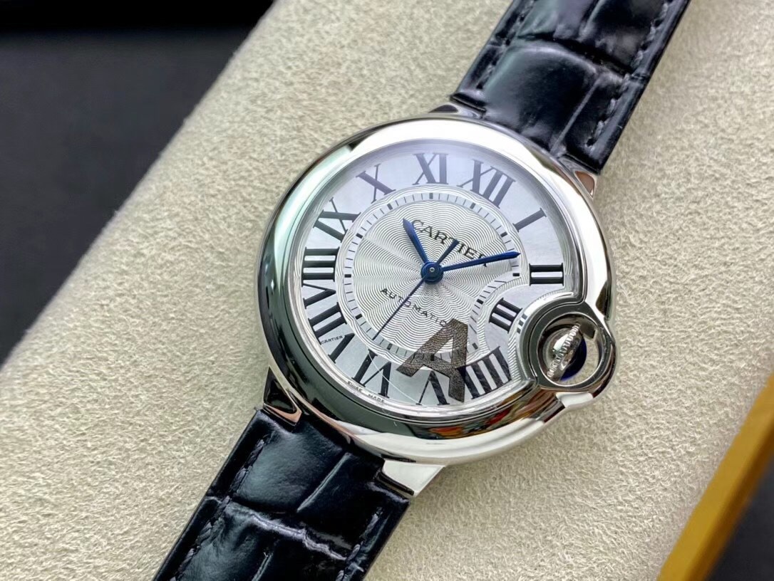  Blue Balloon 33MM Perfect Replica V8 Edition Stainless Steel - Sunburst Dial, Sword-Shaped Steel Blue Hands, Fully Automatic Mechanical Movement, 33mm