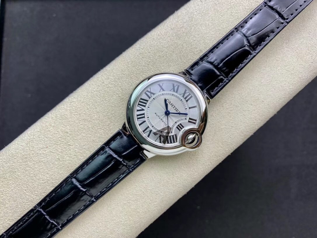  Blue Balloon 33MM Perfect Replica V8 Edition Stainless Steel - Sunburst Dial, Sword-Shaped Steel Blue Hands, Fully Automatic Mechanical Movement, 33mm