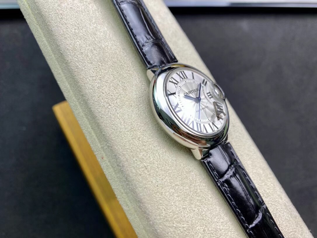  Blue Balloon 33MM Perfect Replica V8 Edition Stainless Steel - Sunburst Dial, Sword-Shaped Steel Blue Hands, Fully Automatic Mechanical Movement, 33mm