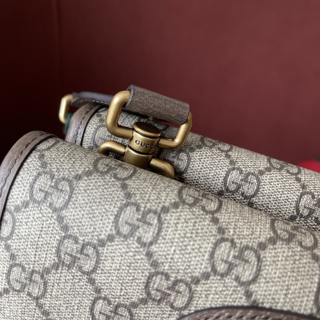 GG supreme 型号：501050🐯虎头腰包尺寸：22*16.5*4cm 原厂皮 古铜五金 最高版本全套最新绿色系列环保包装