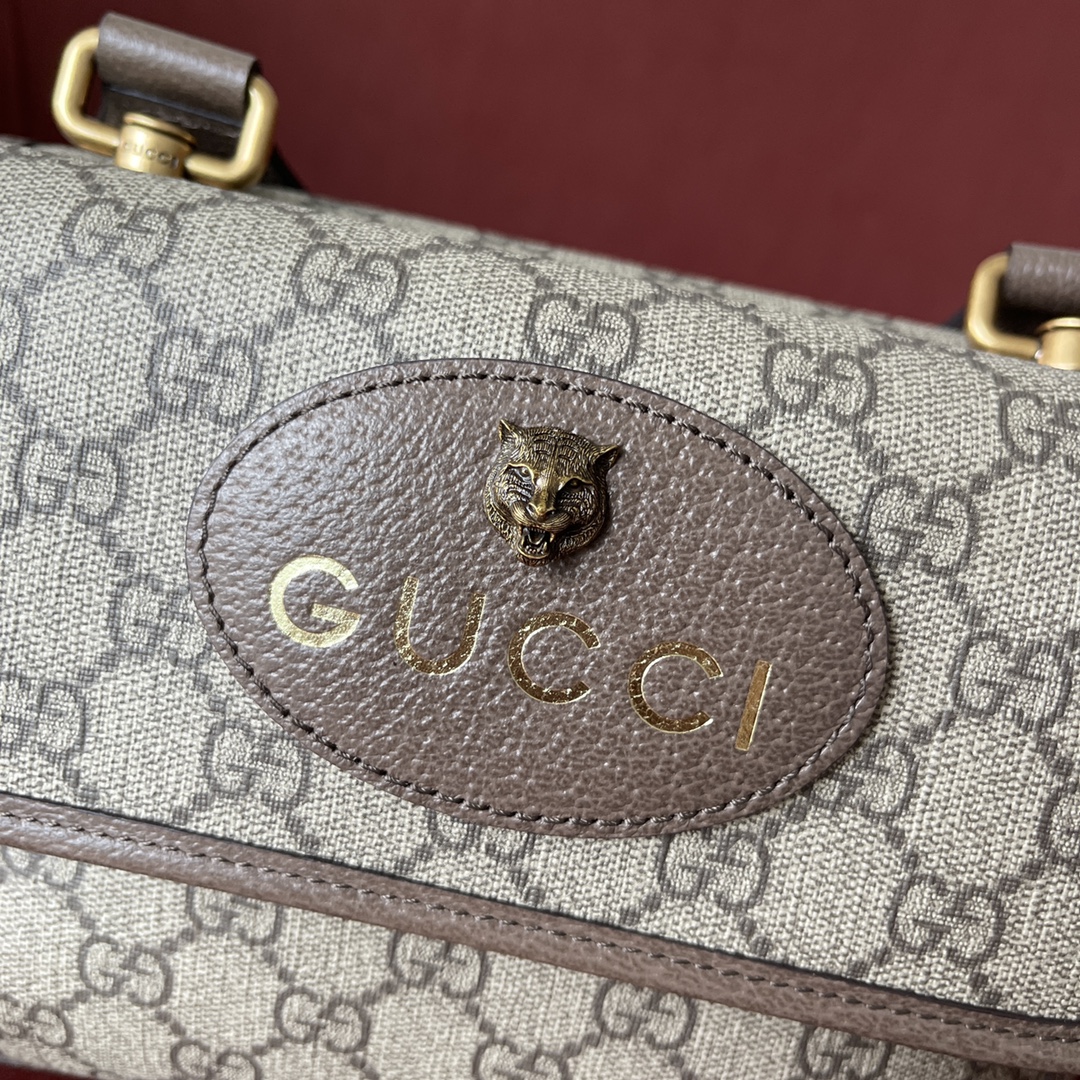 GG supreme 型号：501050🐯虎头腰包尺寸：22*16.5*4cm 原厂皮 古铜五金 最高版本全套最新绿色系列环保包装