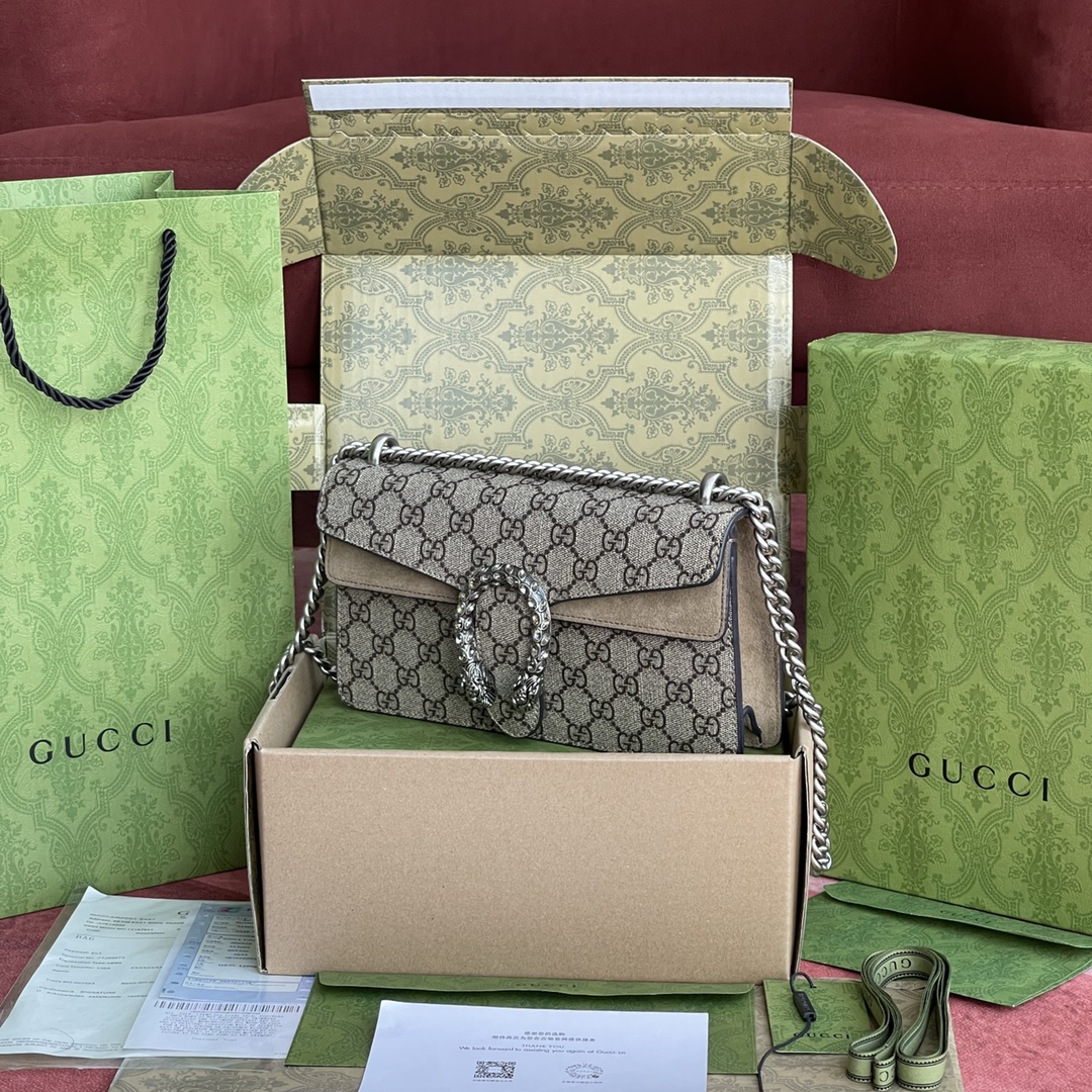 𝘿𝙞𝙤𝙣𝙮𝙨𝙪𝙨 𝙂𝙂酒神系列#499623# 正品皮  尺寸：25*15*8cm  全套最新绿色系列环保包装