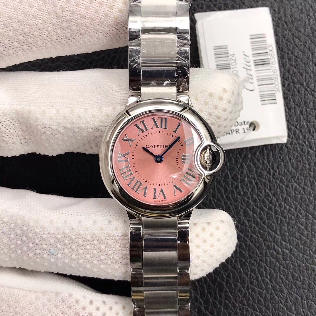 Cartier Ballon Bleu The most value-for-money ladies' watch Swiss Ronda quartz movement 28mm petite and dainty Quenched blue steel hands Crystal crown hand-polished