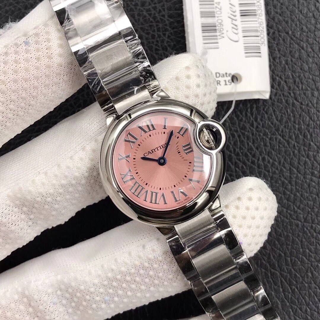 Cartier Ballon Bleu The most value-for-money ladies' watch Swiss Ronda quartz movement 28mm petite and dainty Quenched blue steel hands Crystal crown hand-polished