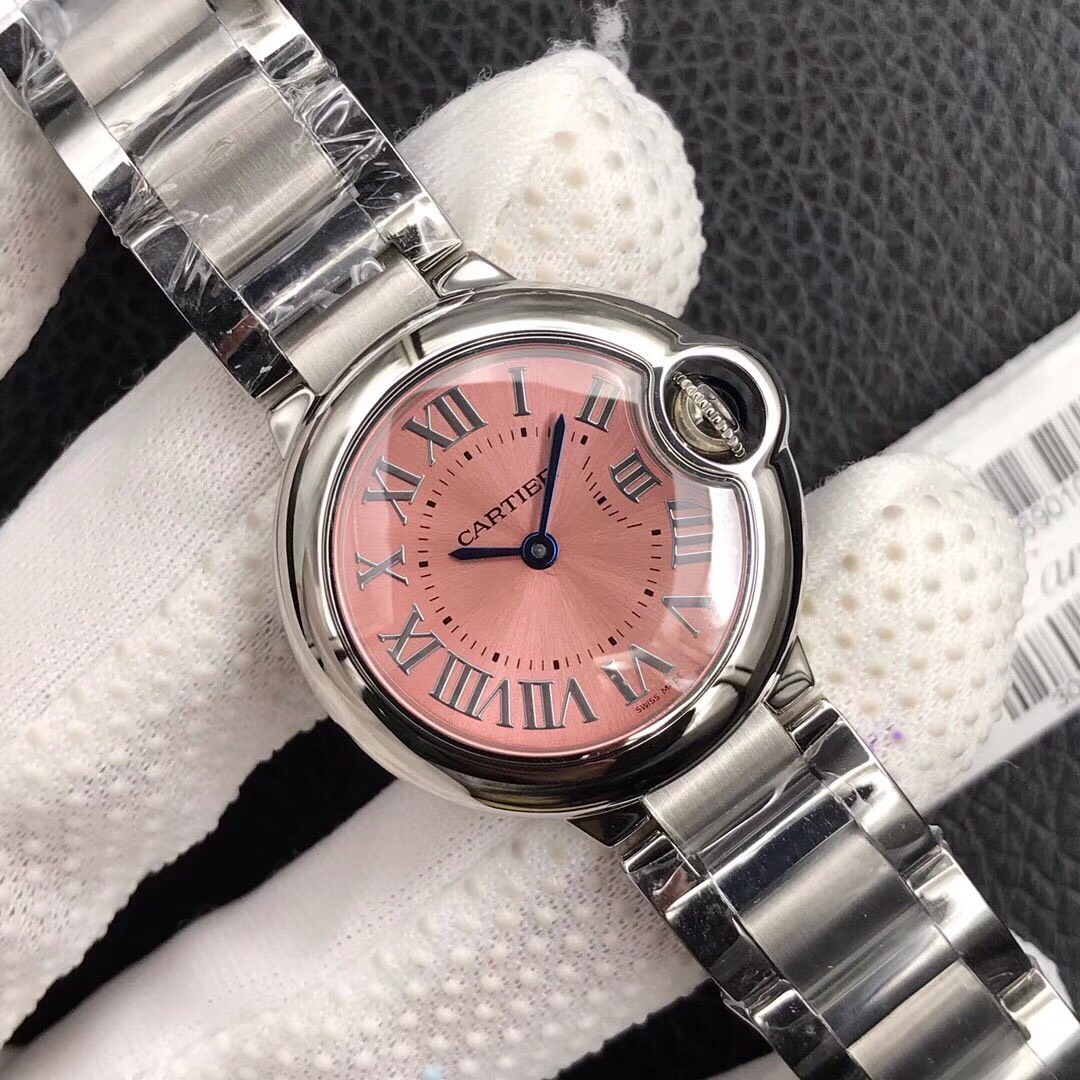 Cartier Ballon Bleu The most value-for-money ladies' watch Swiss Ronda quartz movement 28mm petite and dainty Quenched blue steel hands Crystal crown hand-polished