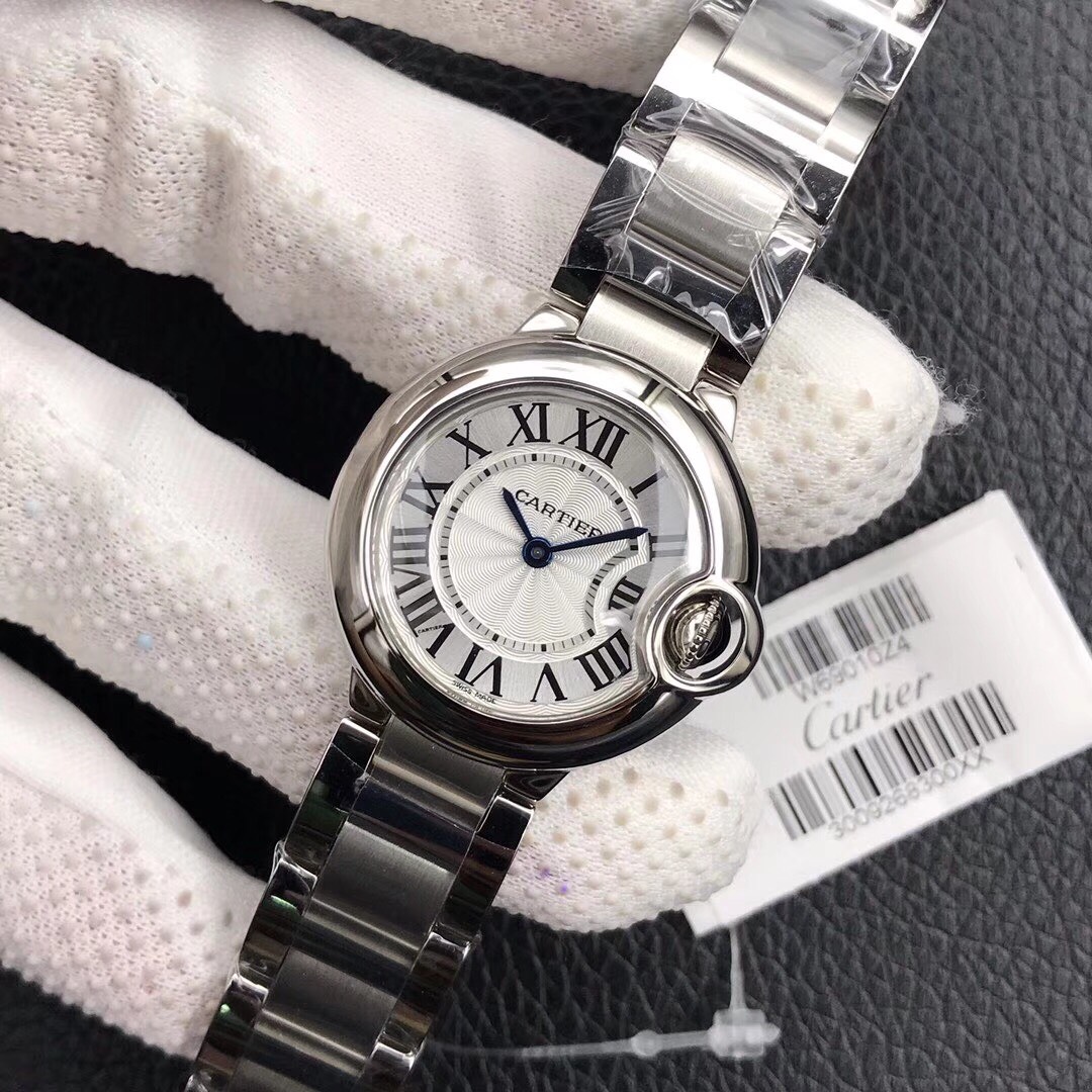 Cartier Ballon Bleu The most value-for-money ladies' watch Swiss Ronda quartz movement 28mm petite and dainty Quenched blue steel hands Crystal crown hand-polished