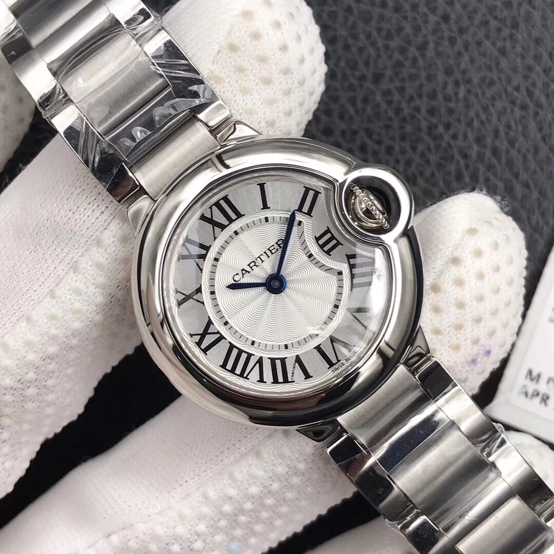 Cartier Ballon Bleu The most value-for-money ladies' watch Swiss Ronda quartz movement 28mm petite and dainty Quenched blue steel hands Crystal crown hand-polished