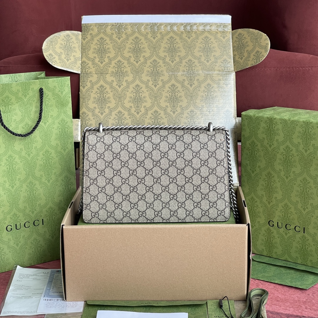 酒神Dionysus 经典之王 正品皮 型号#400249尺寸：28-18-9cm 附带️全套最新绿色系列环保包装