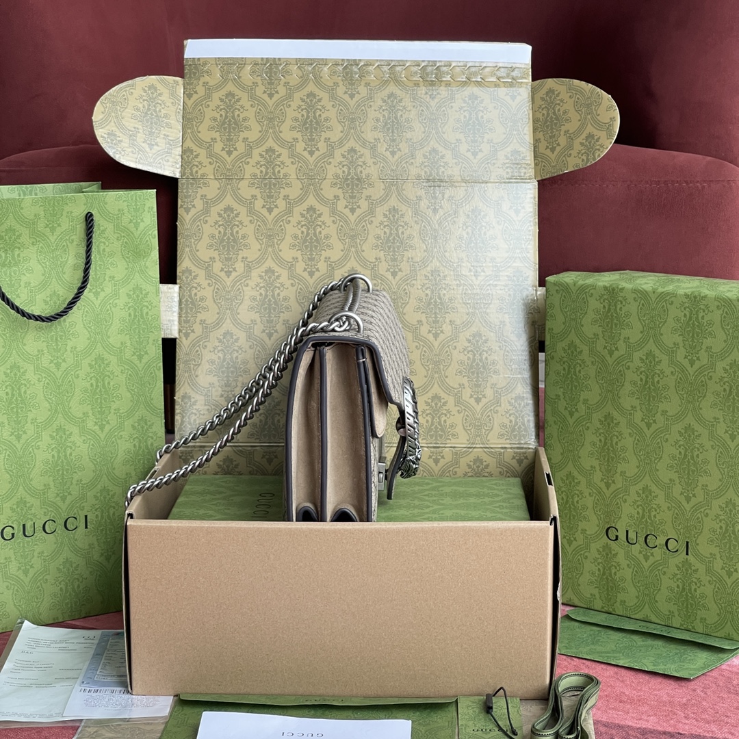 酒神Dionysus 经典之王 正品皮 型号#400249尺寸：28-18-9cm 附带️全套最新绿色系列环保包装