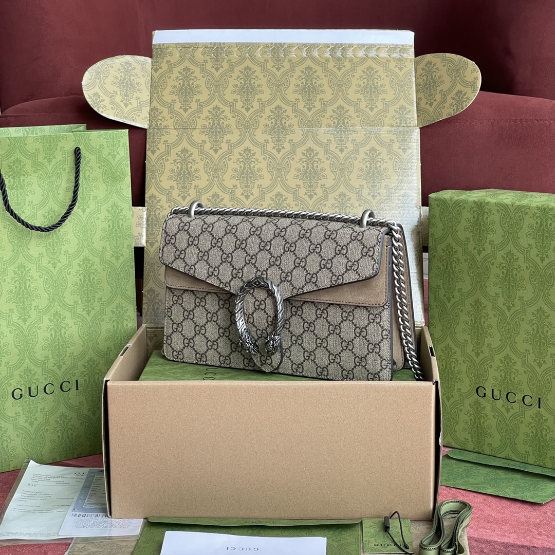 酒神Dionysus 经典之王 正品皮 型号#400249尺寸：28-18-9cm 附带️全套最新绿色系列环保包装