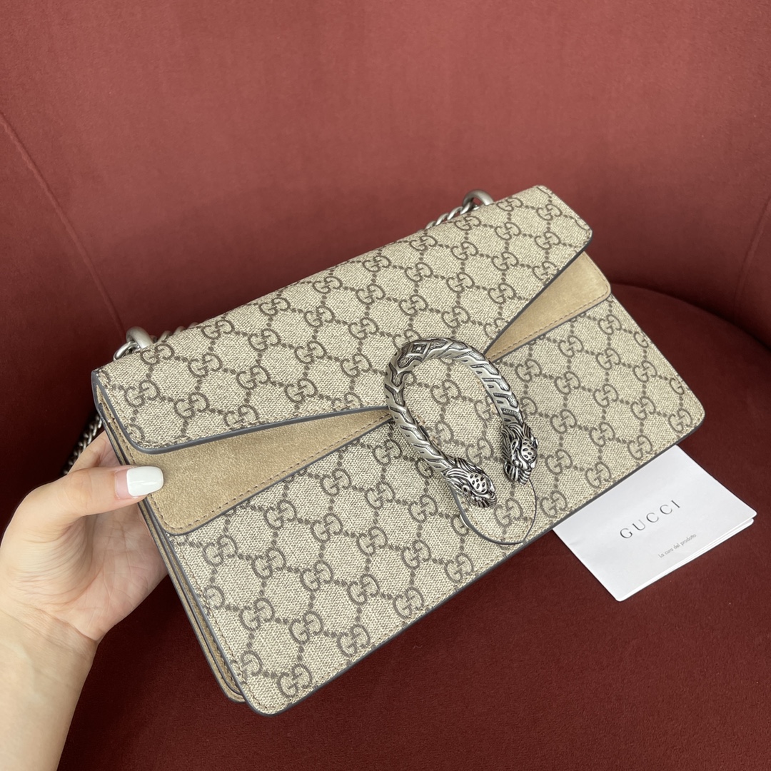 酒神Dionysus 经典之王 正品皮 型号#400249尺寸：28-18-9cm 附带️全套最新绿色系列环保包装