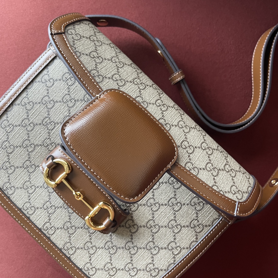 Horsebir 1955 Saddle Bag Genuine Leather Highest Version Style No.: 602204 Dimensions: 25*18*8cm Complete Set with Latest Green Series Eco-Friendly Packaging