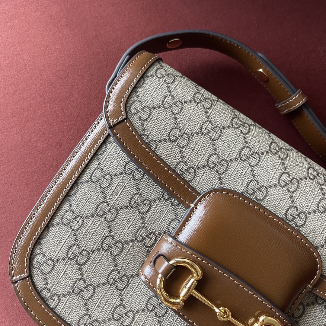 Horsebir 1955 Saddle Bag Genuine Leather Highest Version Style No.: 602204 Dimensions: 25*18*8cm Complete Set with Latest Green Series Eco-Friendly Packaging