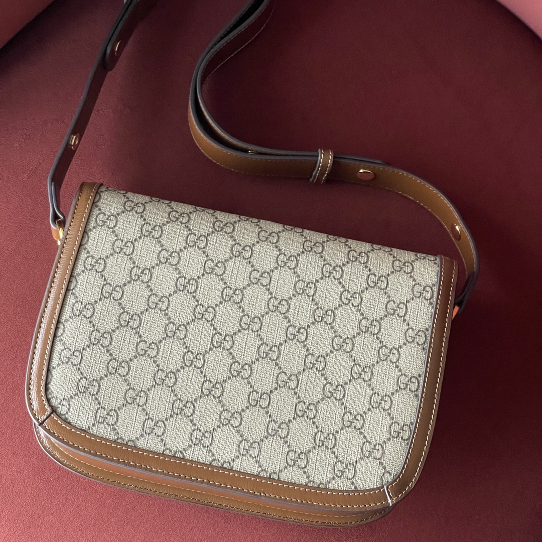 Horsebir 1955 Saddle Bag Genuine Leather Highest Version Style No.: 602204 Dimensions: 25*18*8cm Complete Set with Latest Green Series Eco-Friendly Packaging