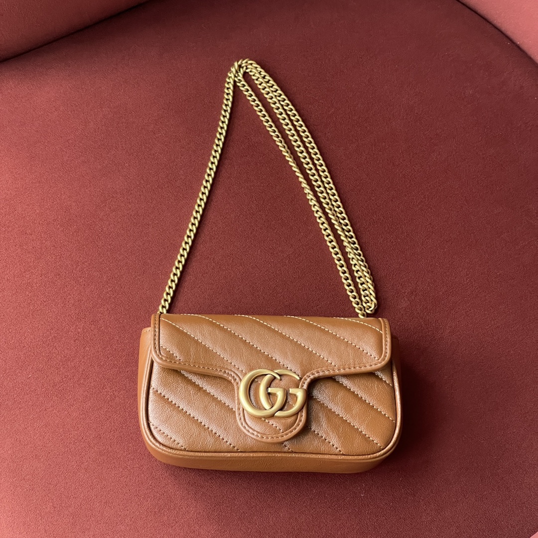 GG Marmont Caramel Brown: The Ultimate Style Companion Model: 476433 | Dimensions: 16.5 x 10 x 5 cm | Genuine Leather