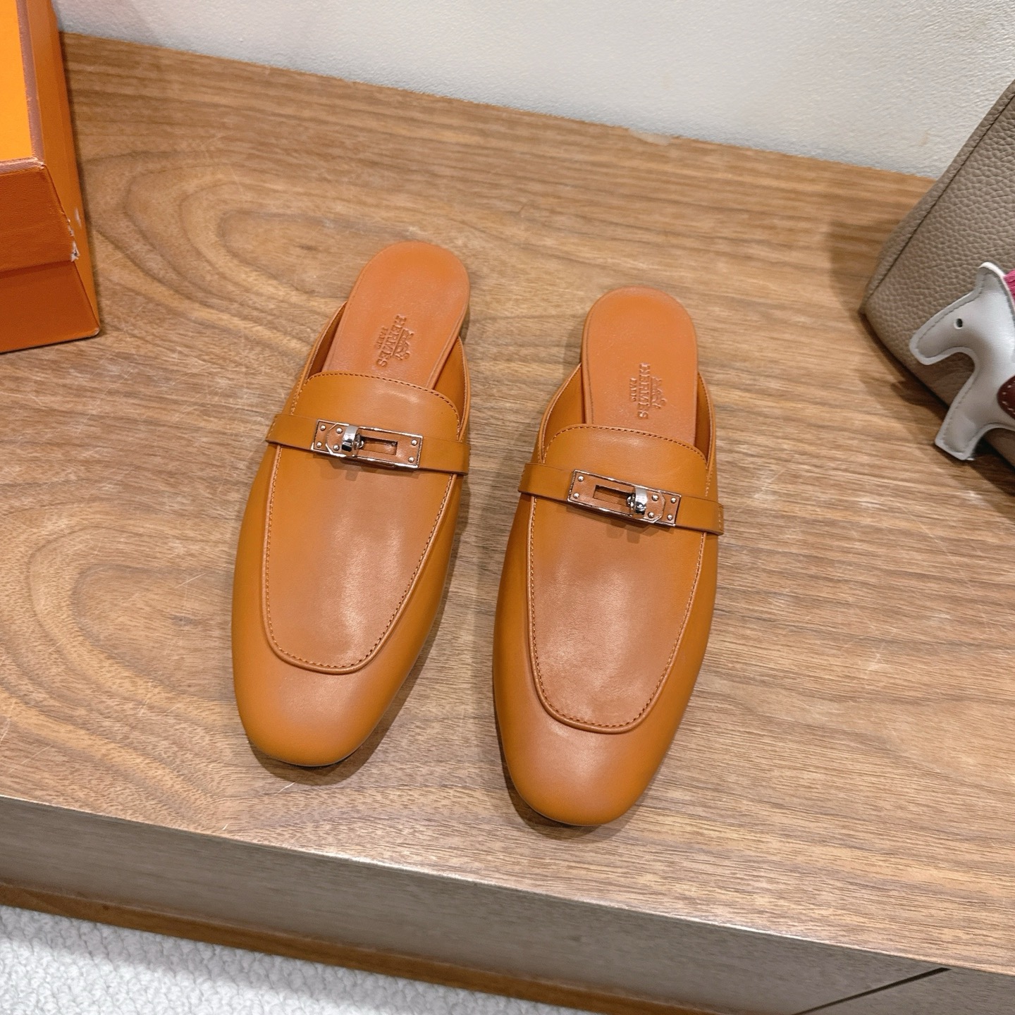 Hermès Kelly Buckle-Front Mule