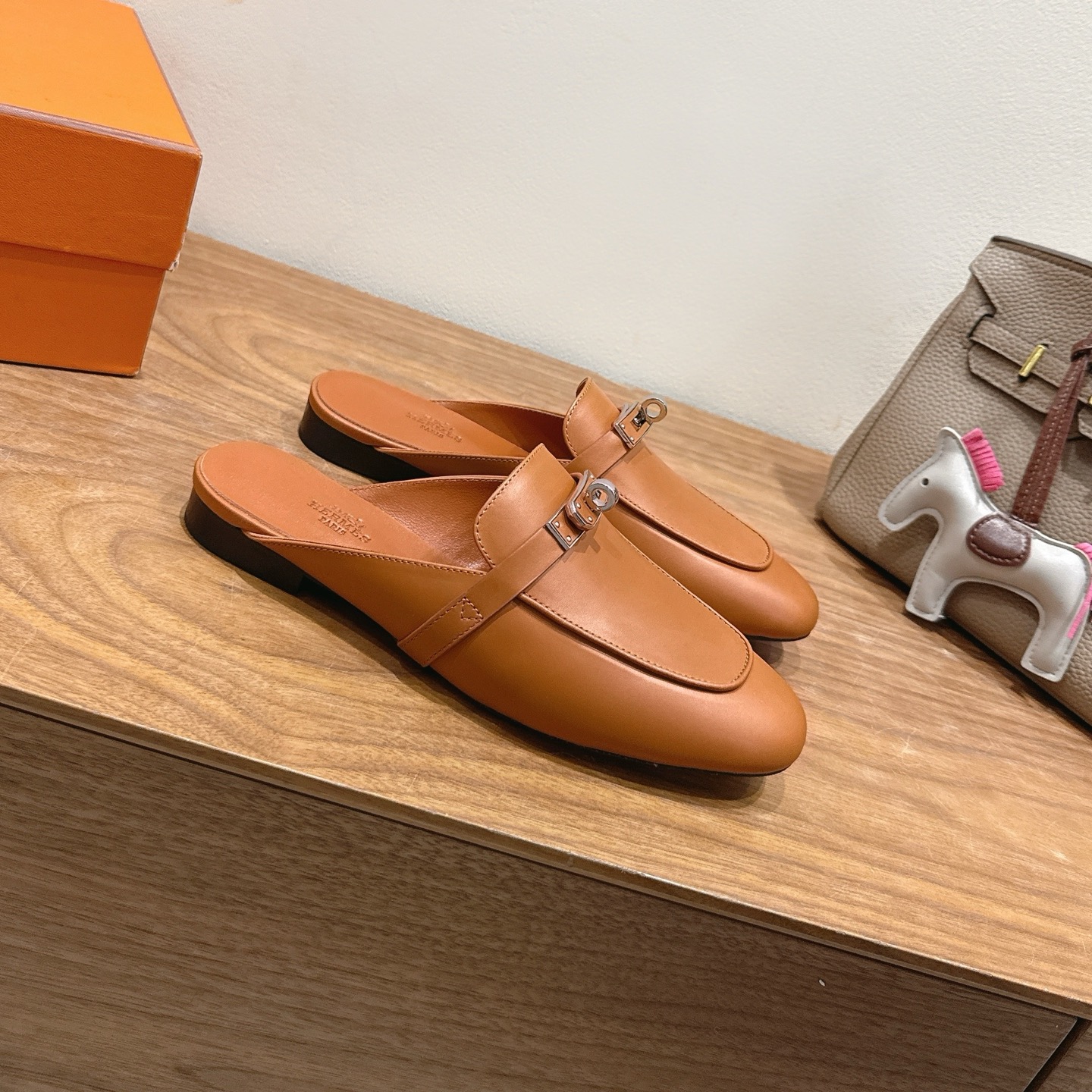 Hermès Kelly Buckle-Front Mule