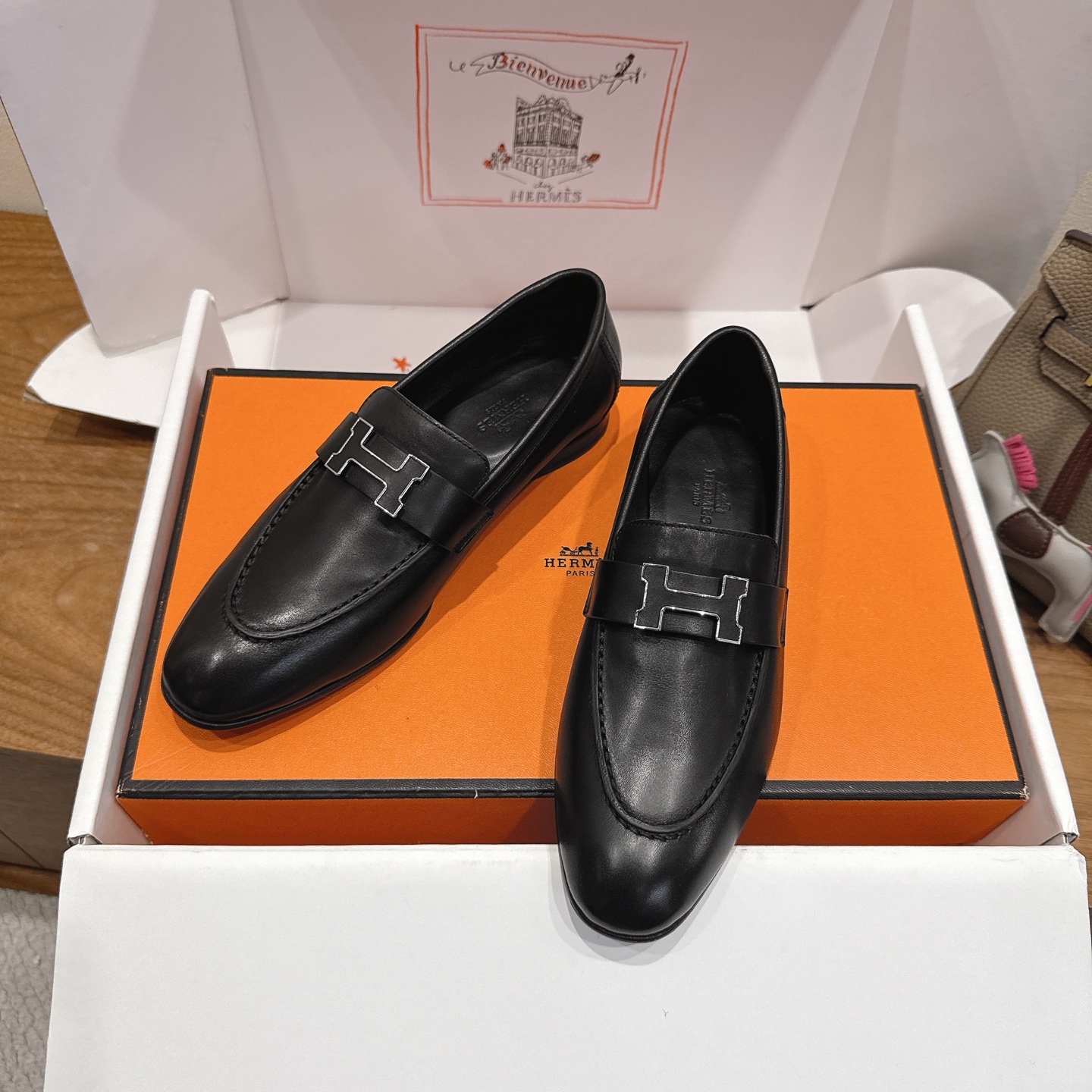 Hermès H-Buckle Loafers