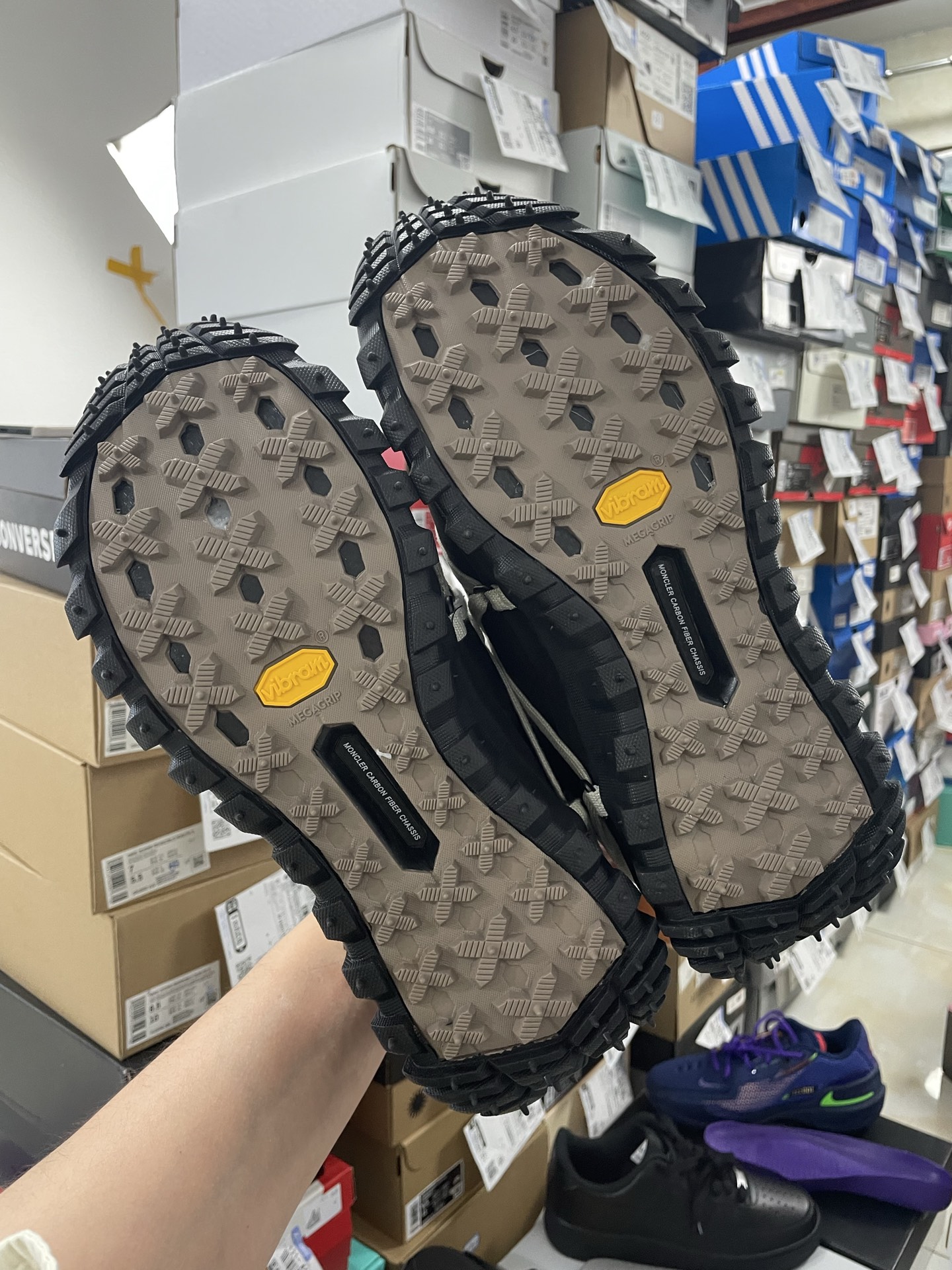 Moncler + Rick Owens Trailgrip MEGALACE Leather Sneakers for Men and Women