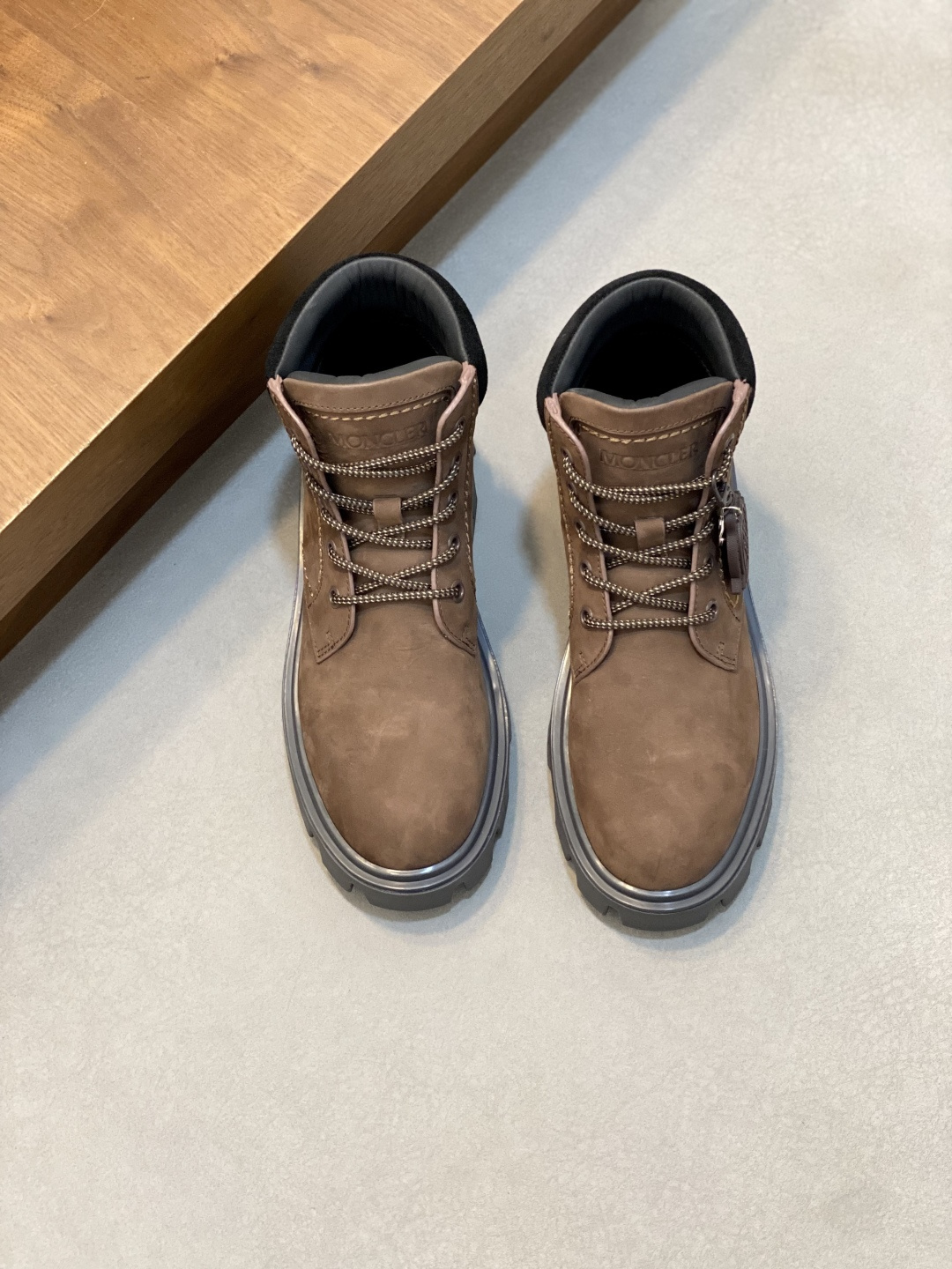 Moncler Peak Path Suede Lace-Up Boots