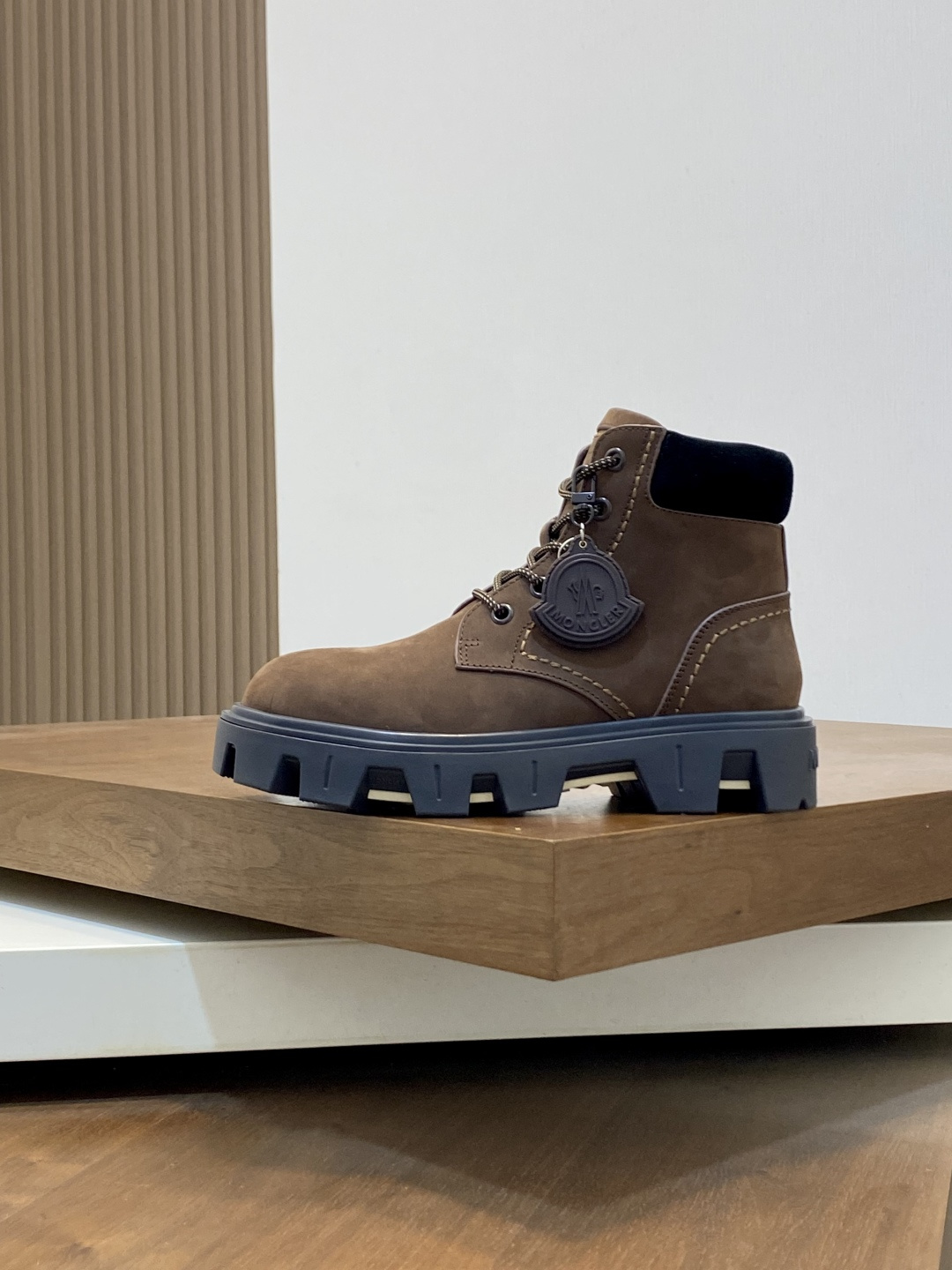 Moncler Peak Path Suede Lace-Up Boots