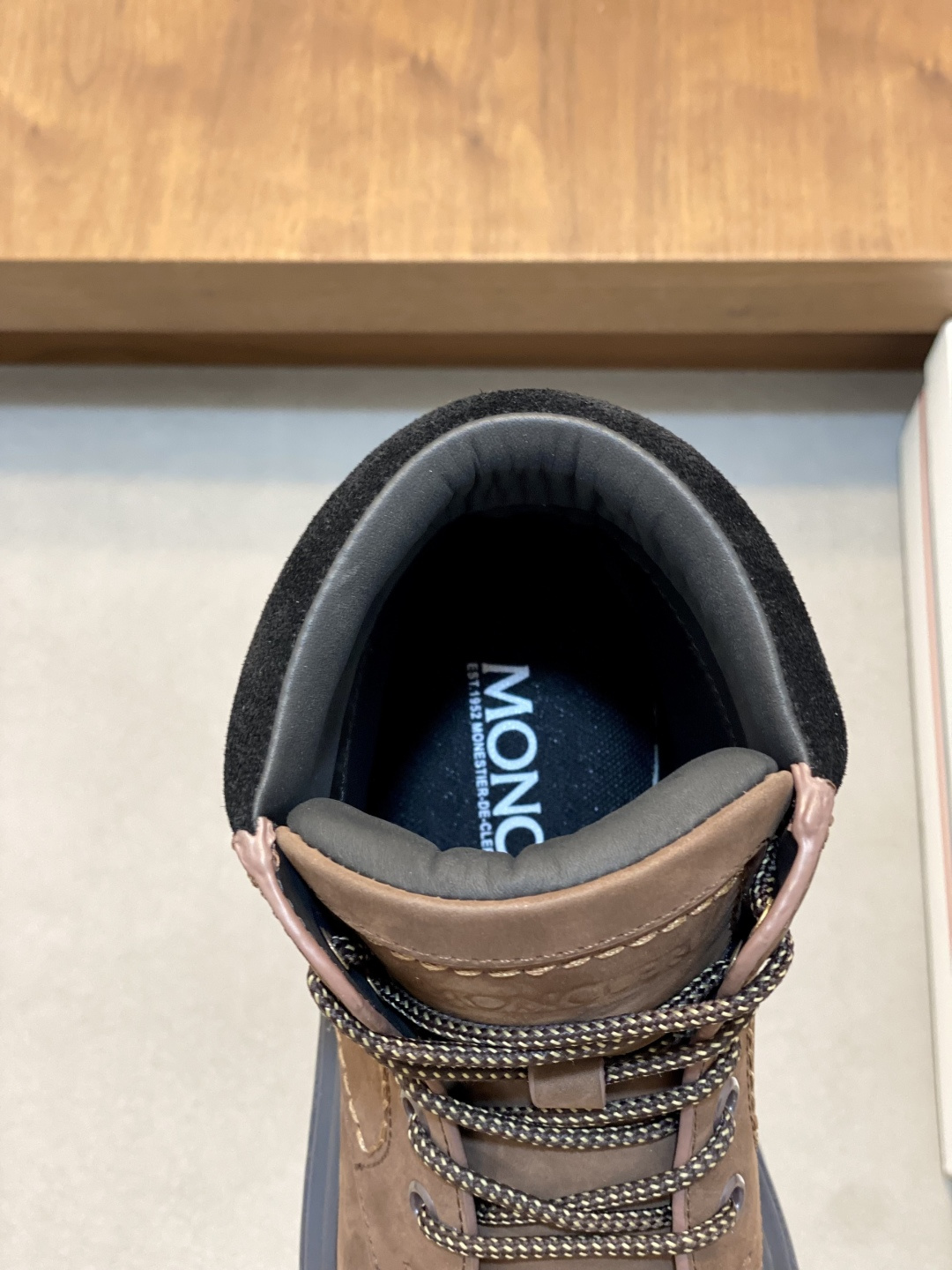 Moncler Peak Path Suede Lace-Up Boots