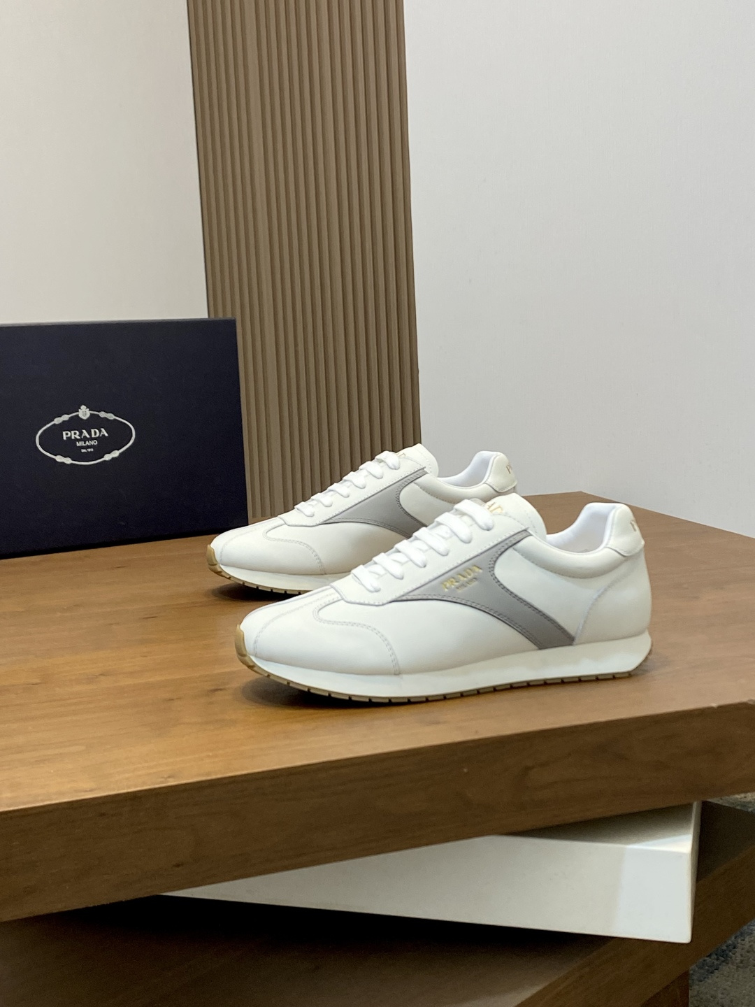 Prada America's Cup Leather Sneakers