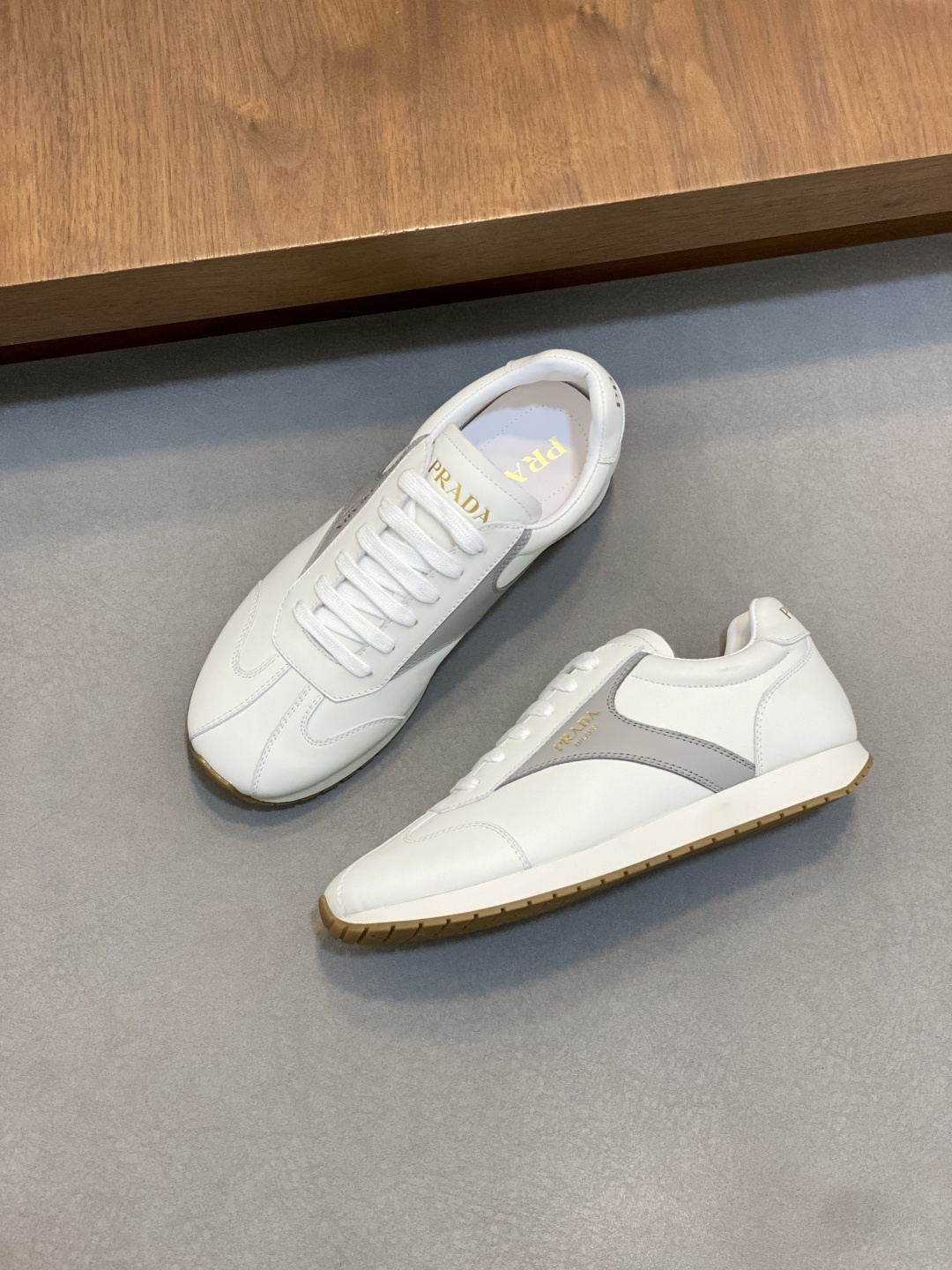 Prada America's Cup Leather Sneakers