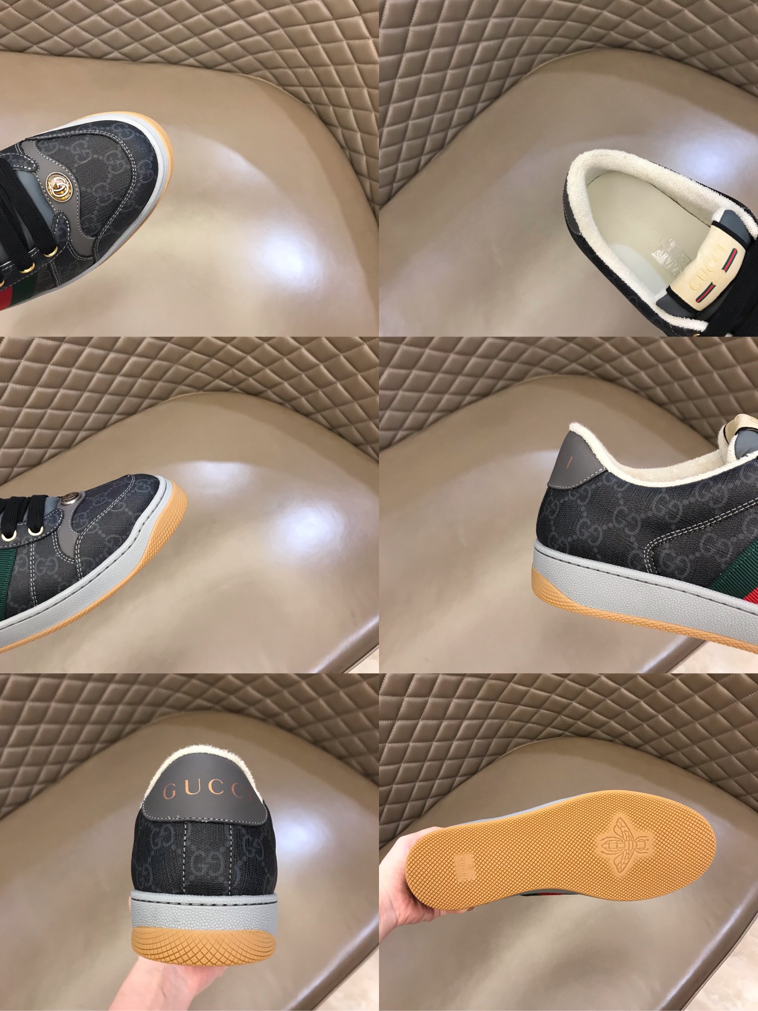 Gucci Men's Screener GG Supreme Sneakers