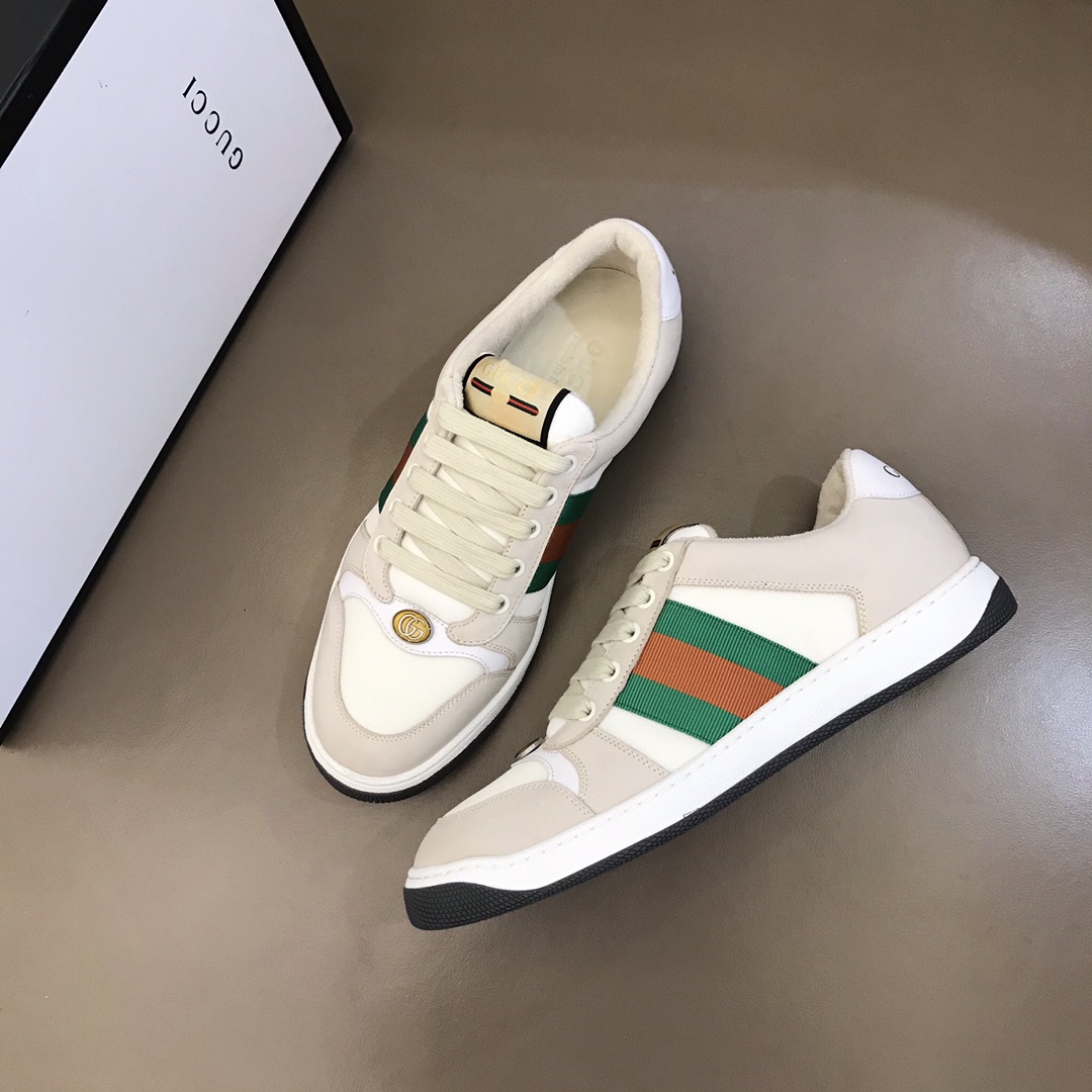 Gucci Men's Ace GG Sneakers with Web Stripe