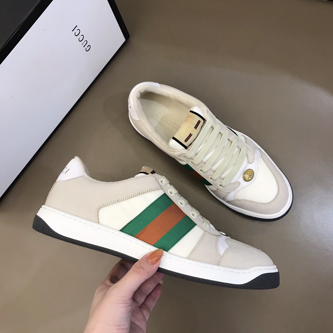 Gucci Men's Ace GG Sneakers with Web Stripe