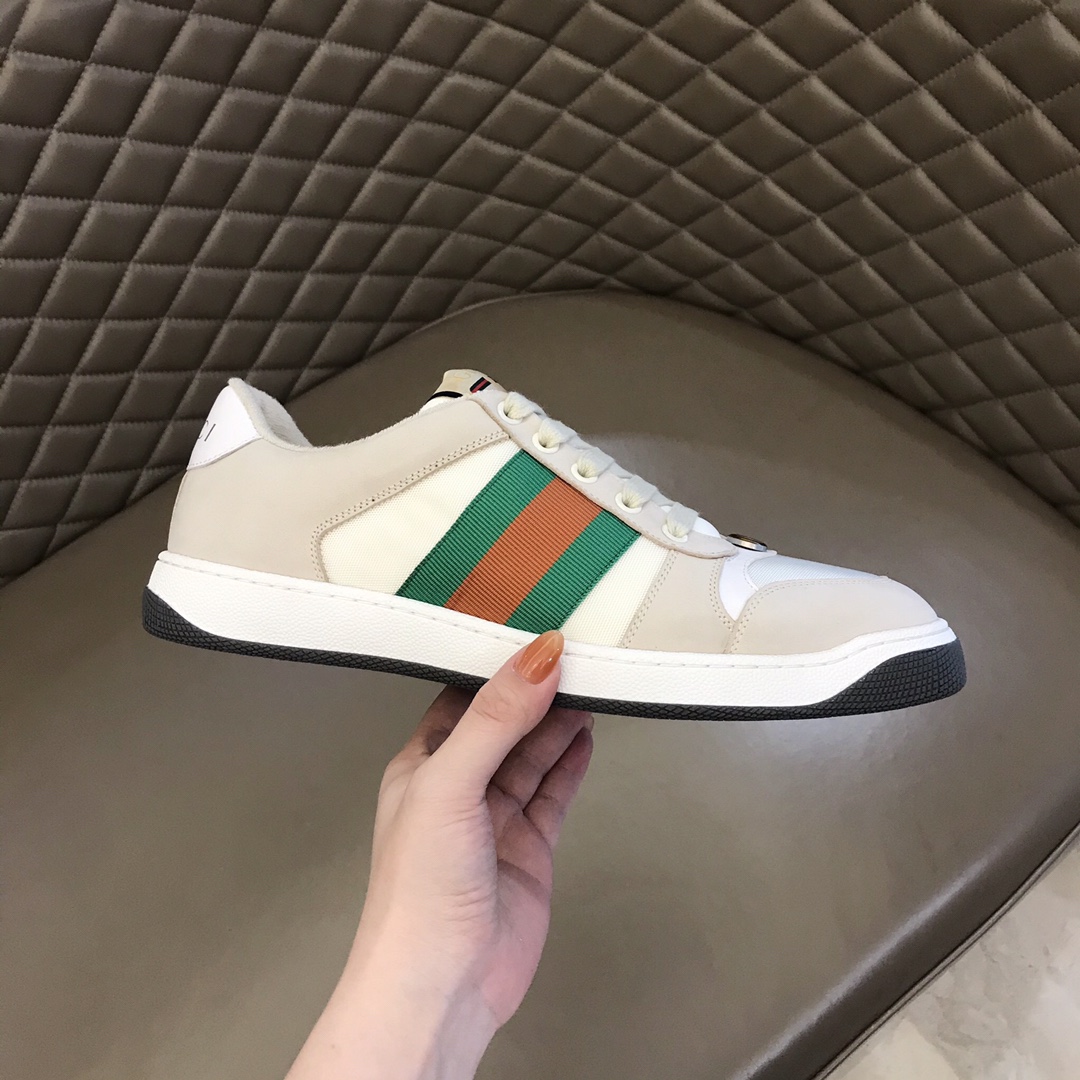 Gucci Men's Ace GG Sneakers with Web Stripe