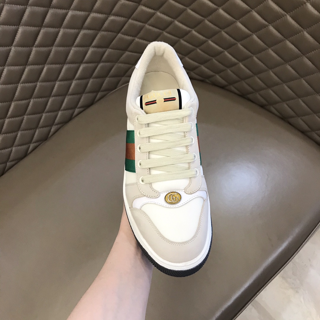 Gucci Men's Ace GG Sneakers with Web Stripe