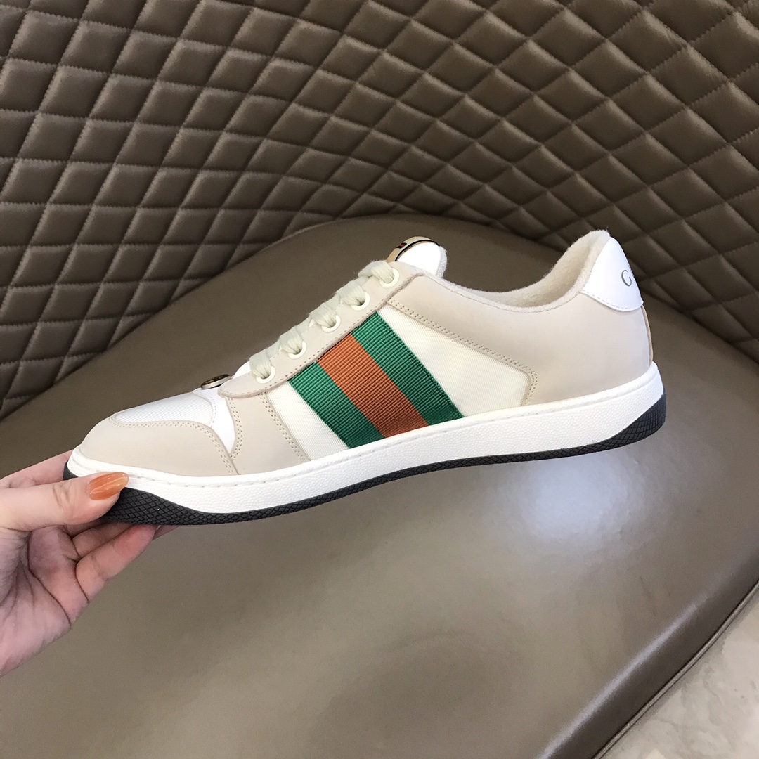 Gucci Men's Ace GG Sneakers with Web Stripe